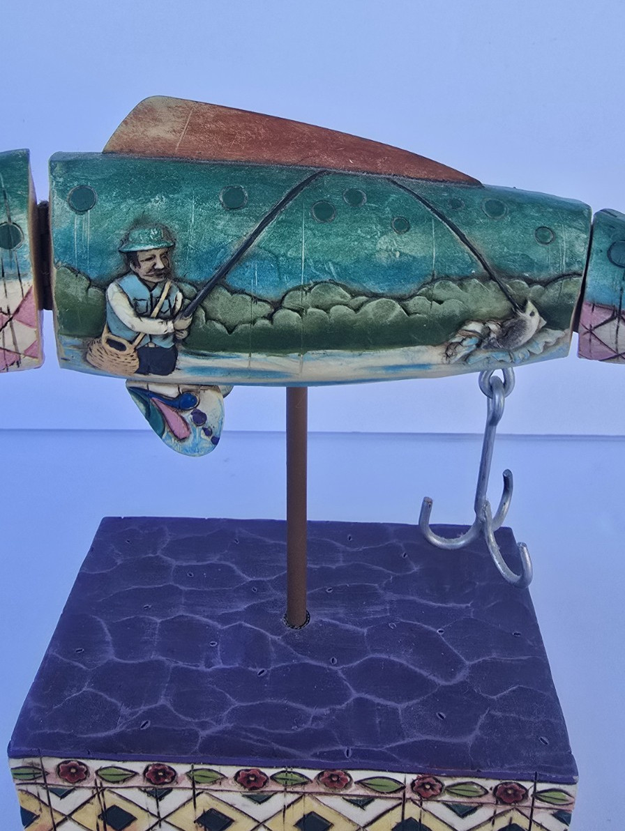 Jim Shore Heartwood Creek The Lure Of The Great Outdoors 2005 Fishing Fish