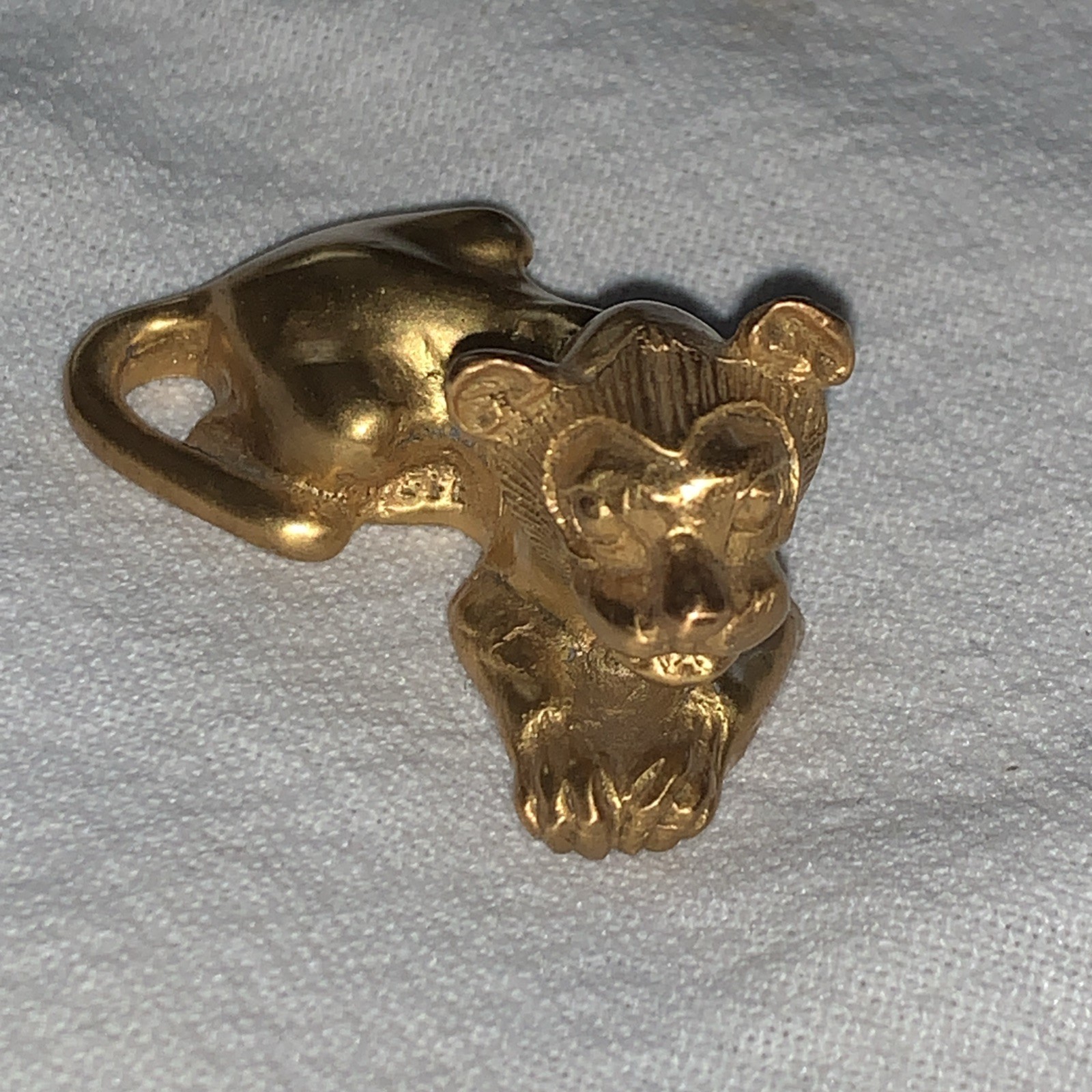MMA Metropolitan Museum Of Art, Gold Toned, Small Brass Egyptian Lion