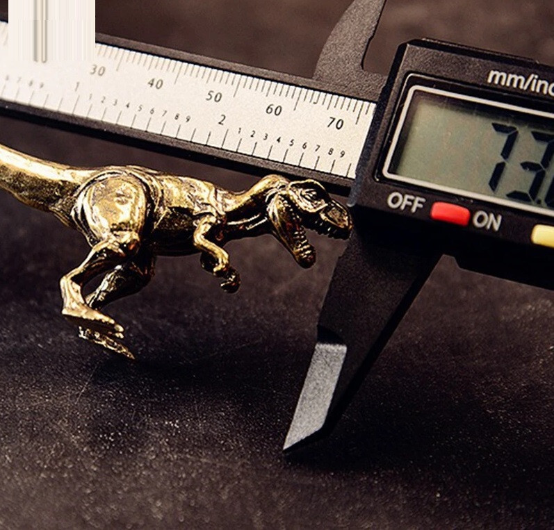 Brass Tyrannosaurus Dinosaur Figurine Small Animal Statue Home Decoration Toy
