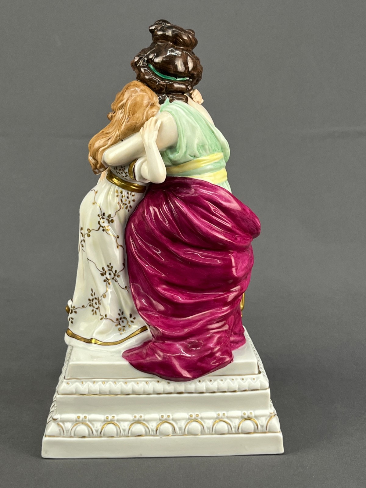 Scheibe-Alsbach Germany Porcelain “Madame Lebrun et sa Fille” 9 1/2″ Figurine