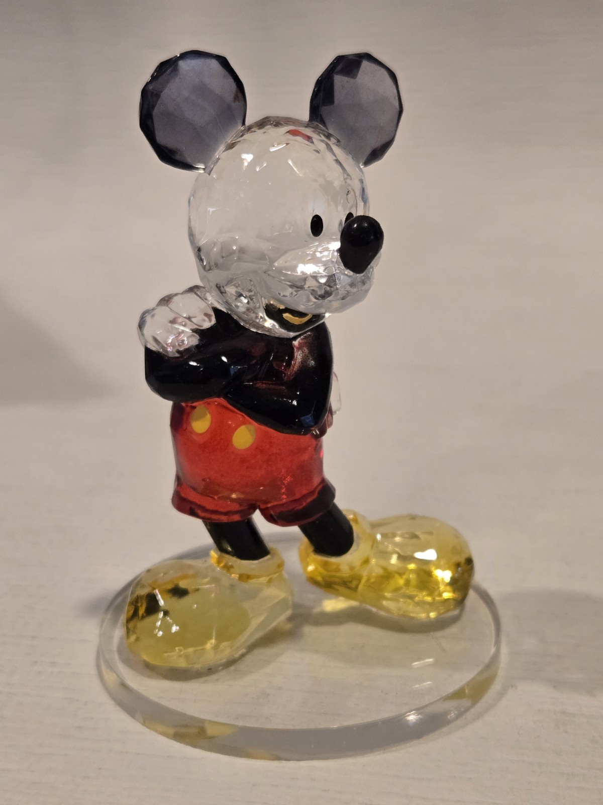 Disney Showcase Acrylic Facets Collection #6009037 MICKEY MOUSE, 3.75″ NEW/Box