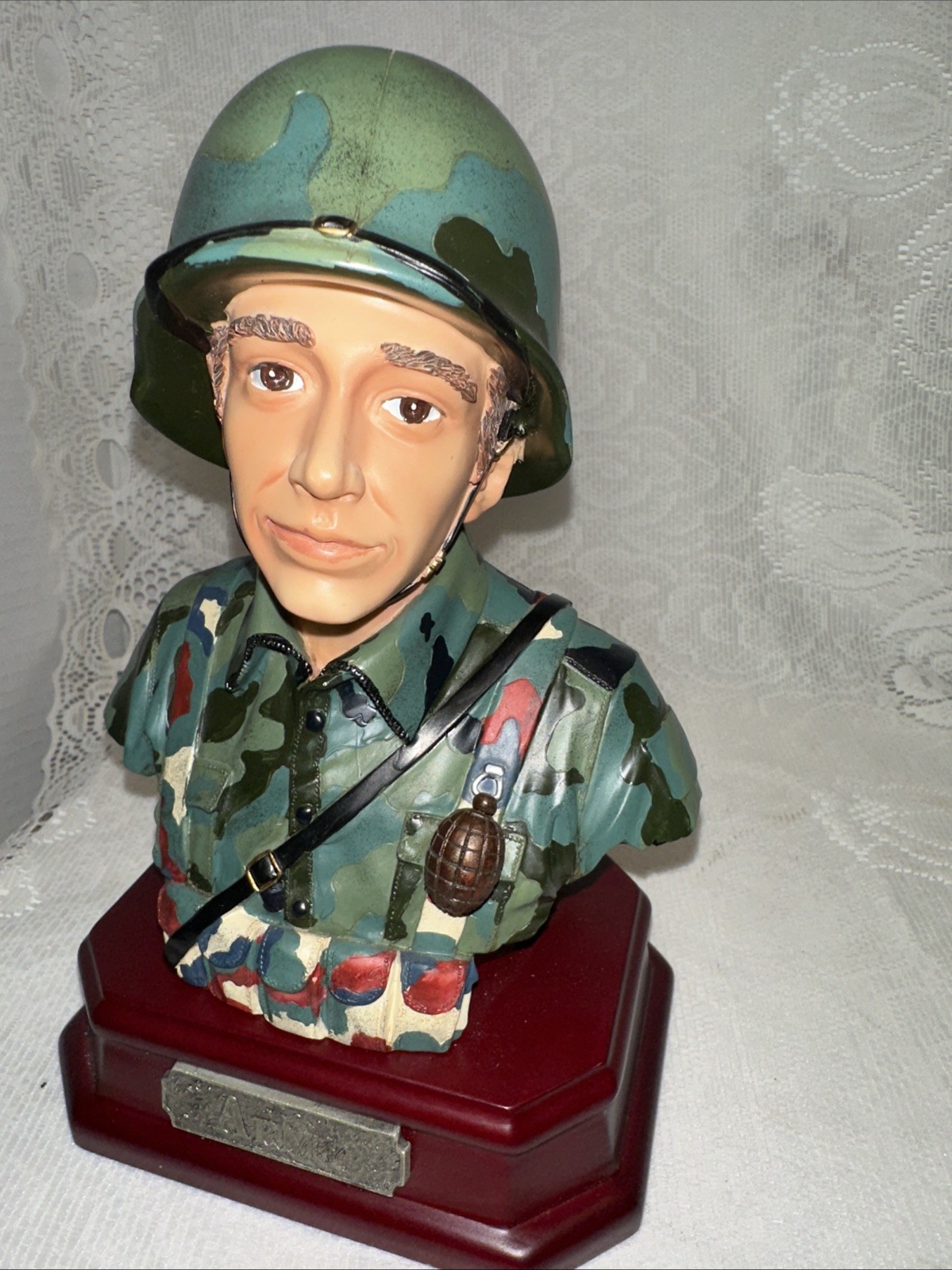 Herco Gift Professional U.S. ARMY STATUE HEAD BUST 7-1/2” T