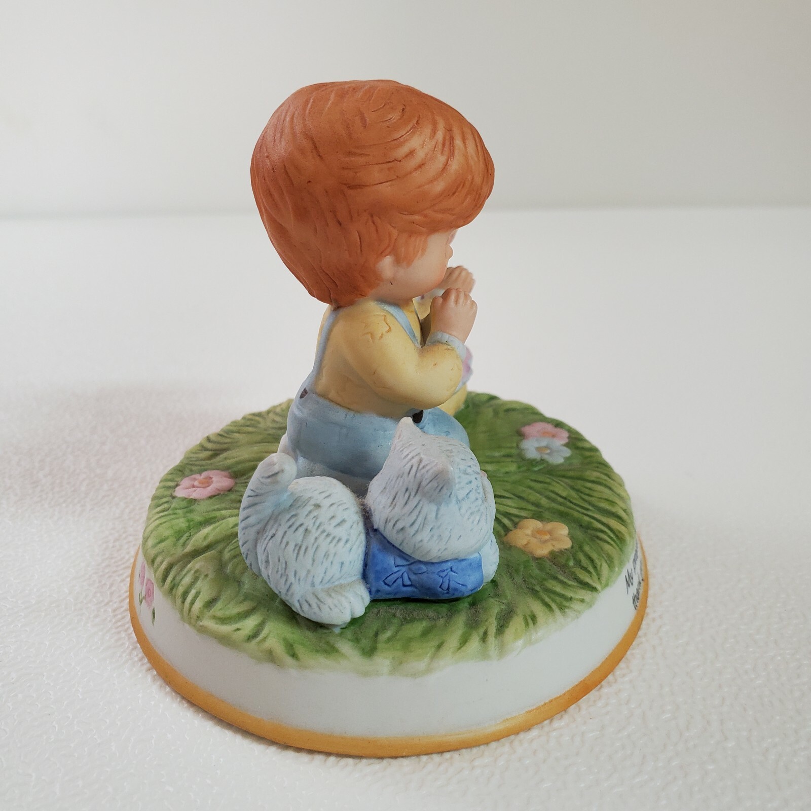 Inspired Porcelain Our Daily Prayers Cat Boy Girl Special Blessings March 1989