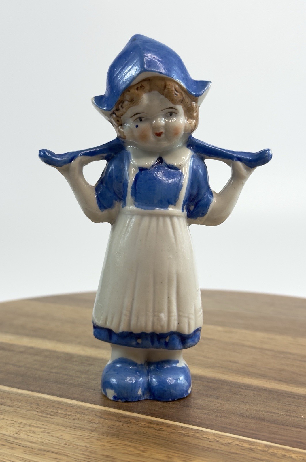 Vintage Figure Dutch Girl In Blue Hat Made In Japan 5 1/2 “