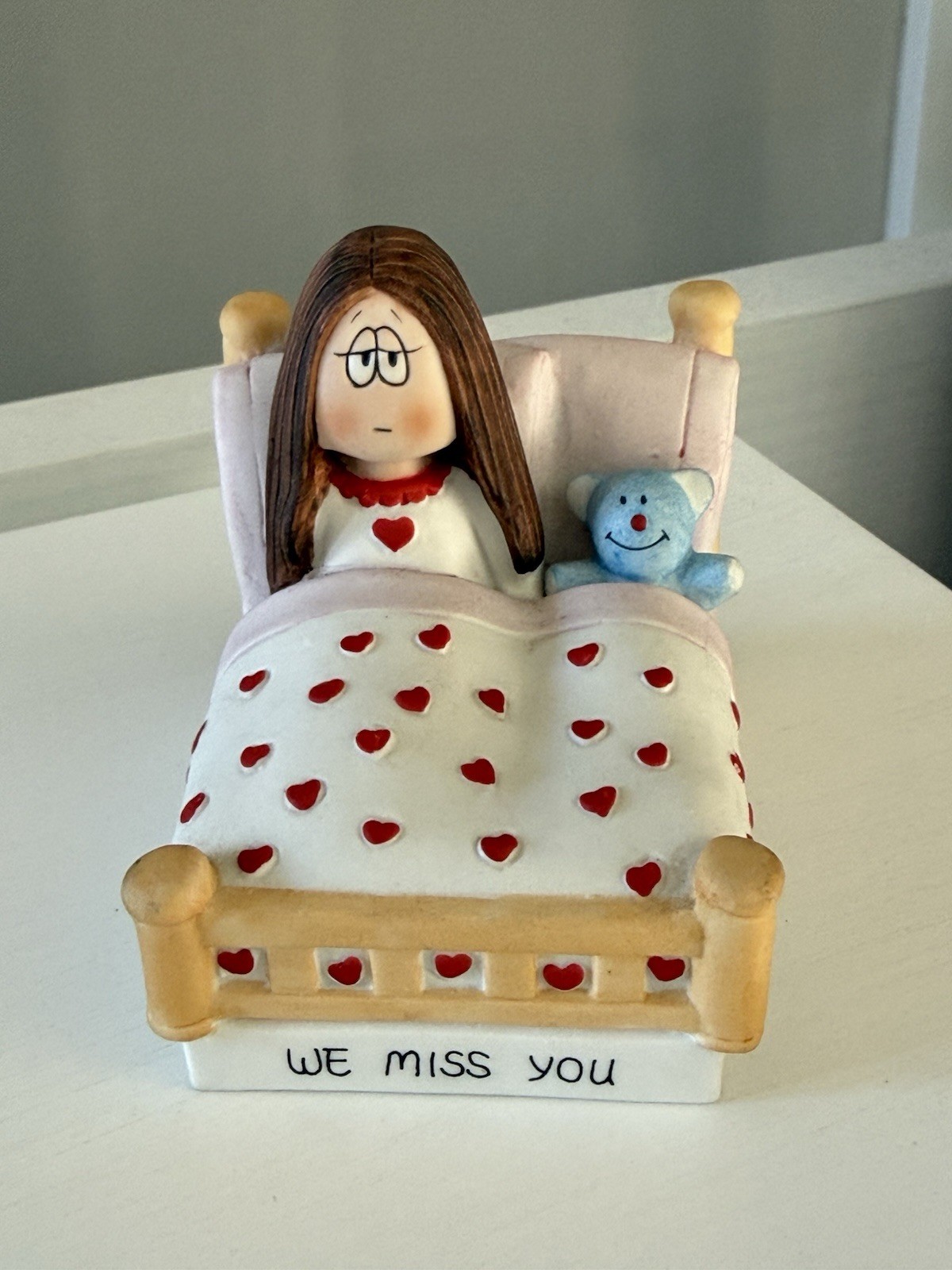 Cathy Guisewite Figurine “We Miss You” George Good Love Valentine Ceramic EUC