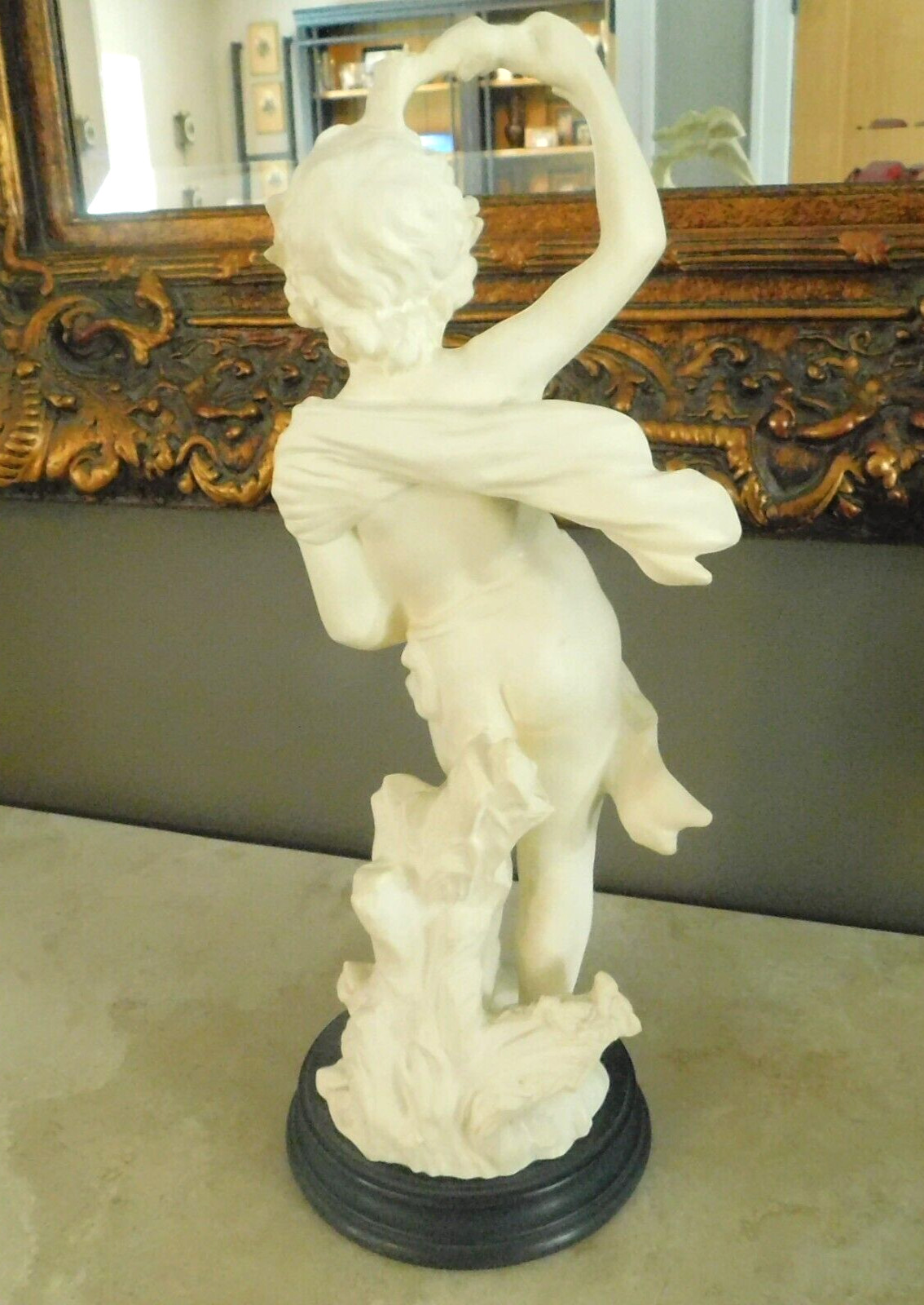 VINTAGE / MCM 1950’s ITALIAN YOUNG BOY PUTTI STATUE SCULPTURE / 20 1/2″ HIGH