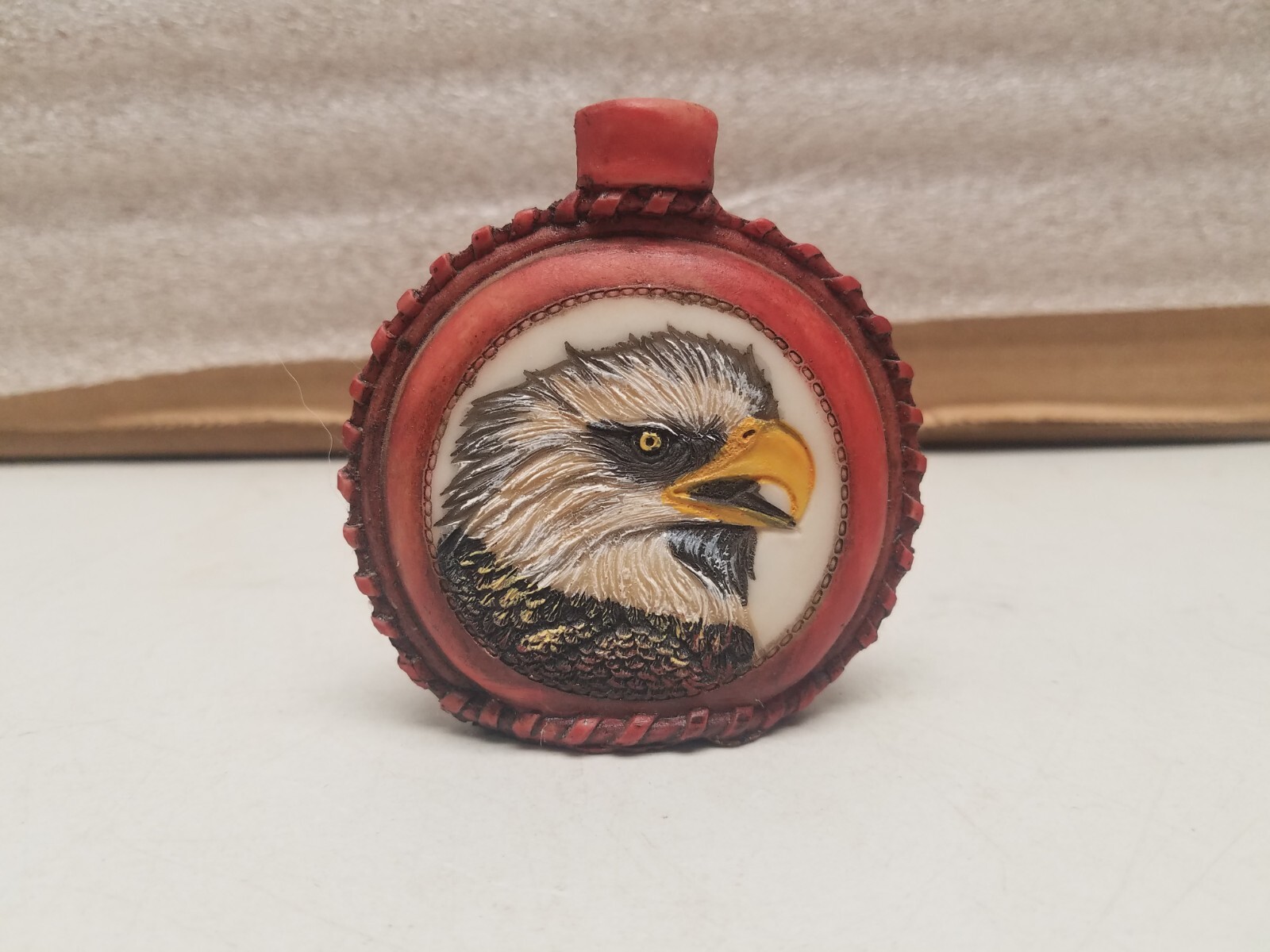 Decorative Resin Miniature Canteen Eagles Head