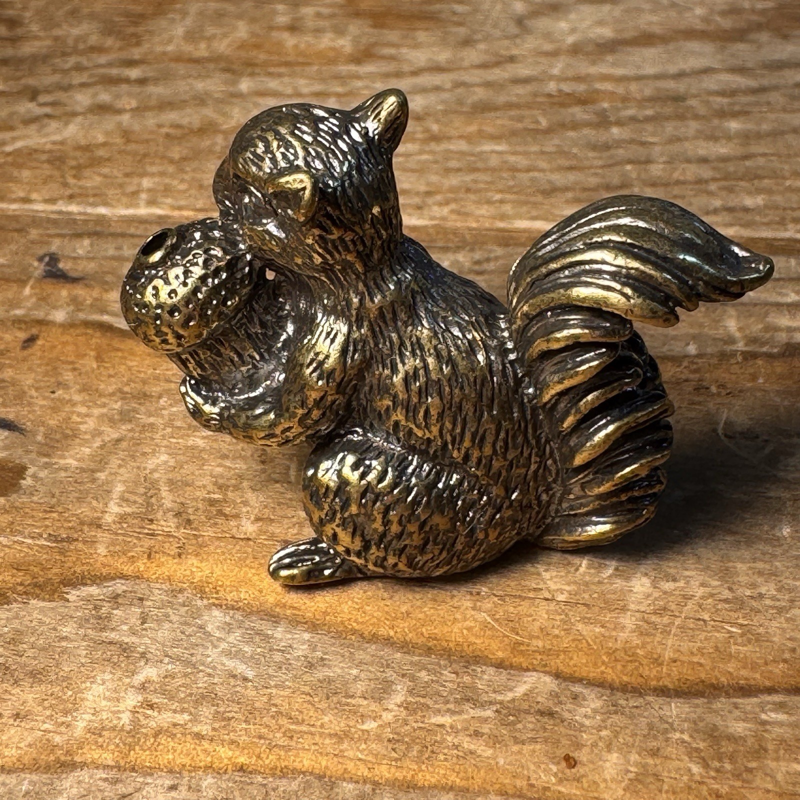 Lot Brass 5 Mini Trinket Figurine Turtle Snake Squirrel Snake Hermit Crab Animal