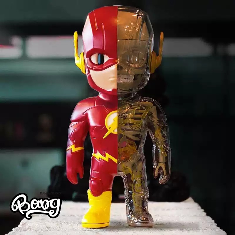 4D XXRAY Mighty Jaxx The Flash Limited Ver. ABS Fashion Figure 23cm New In Stock
