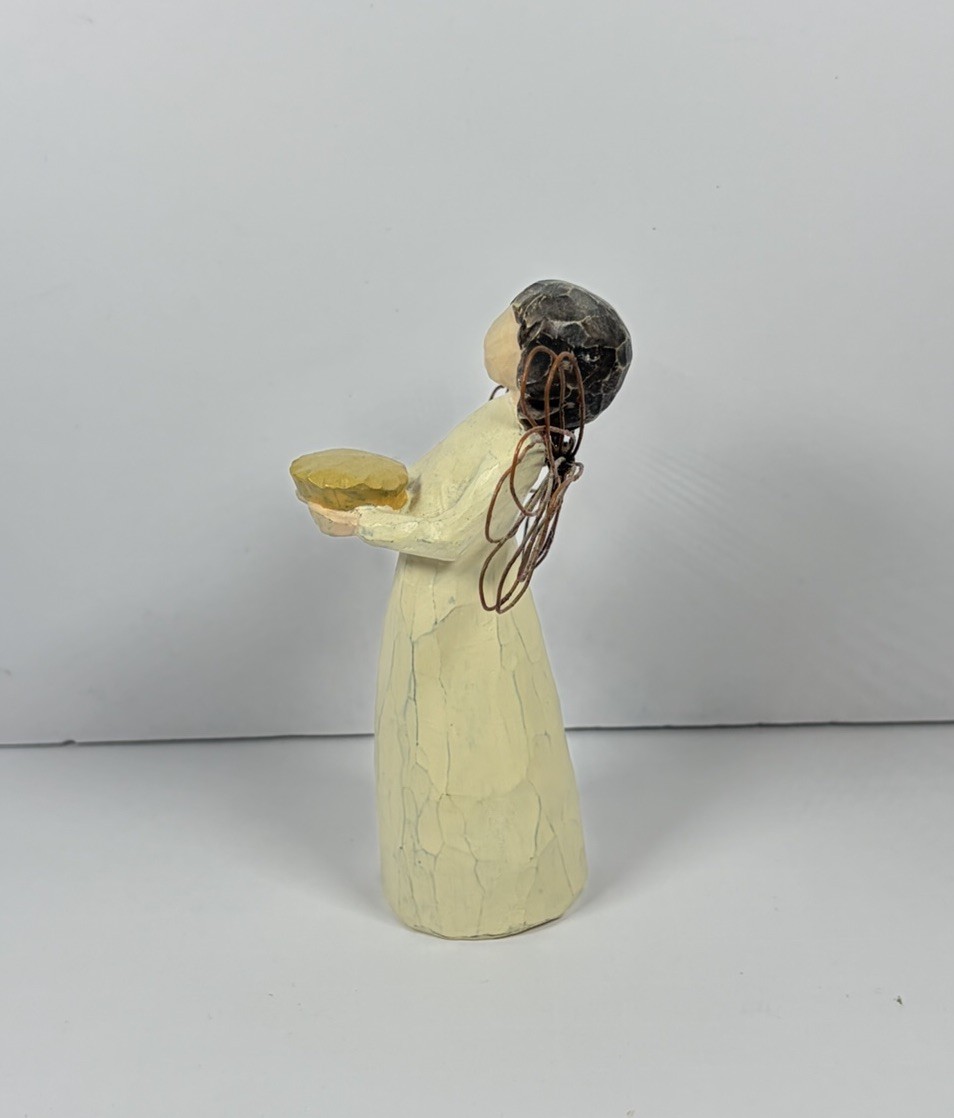 Vtg Willow Tree DEMDACO Girl Figurine 2000 “Angel of the Hearth” Collectible