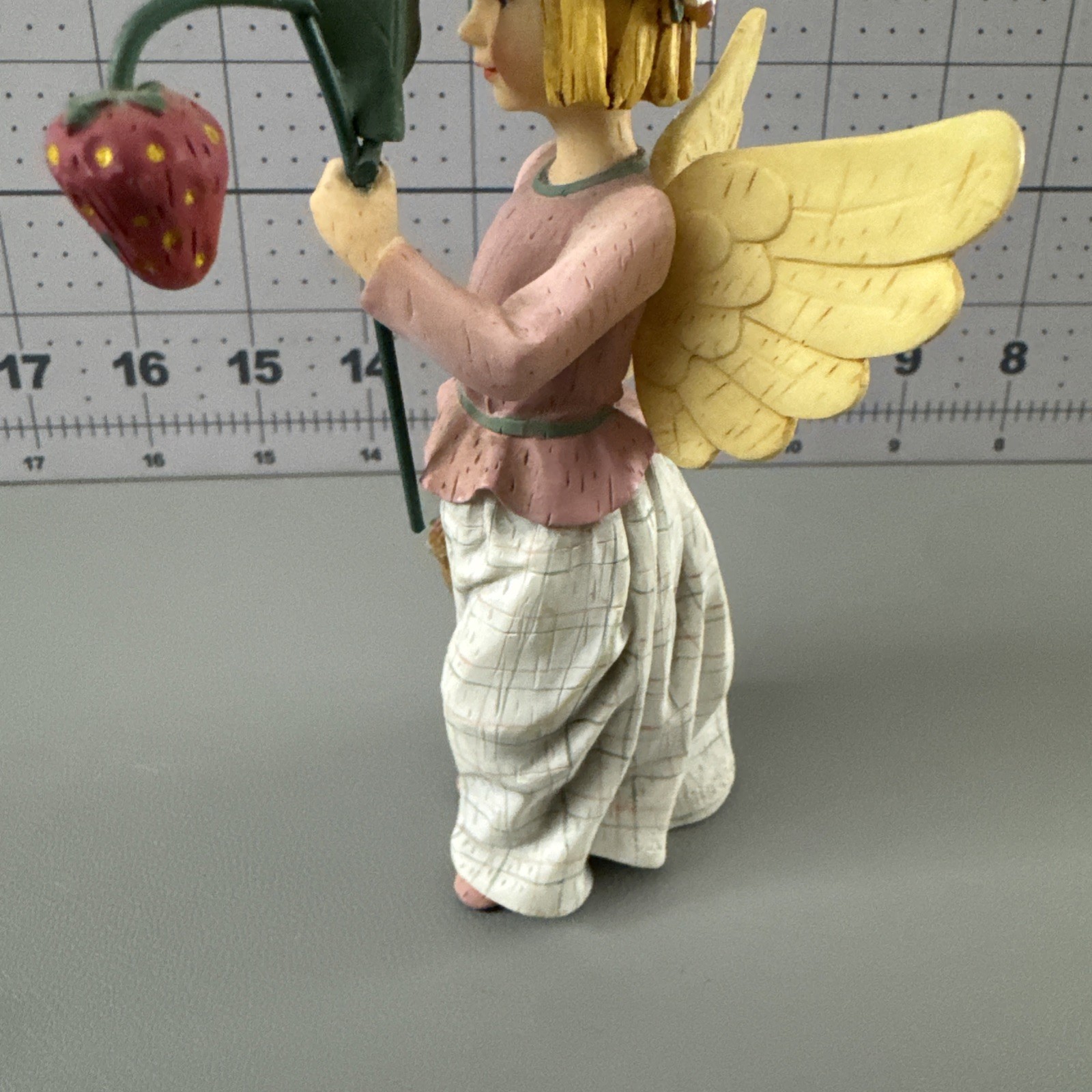 Kathy Killip Wildflower Angel Strawberries for Goodness Figurine. Demdaco 2001