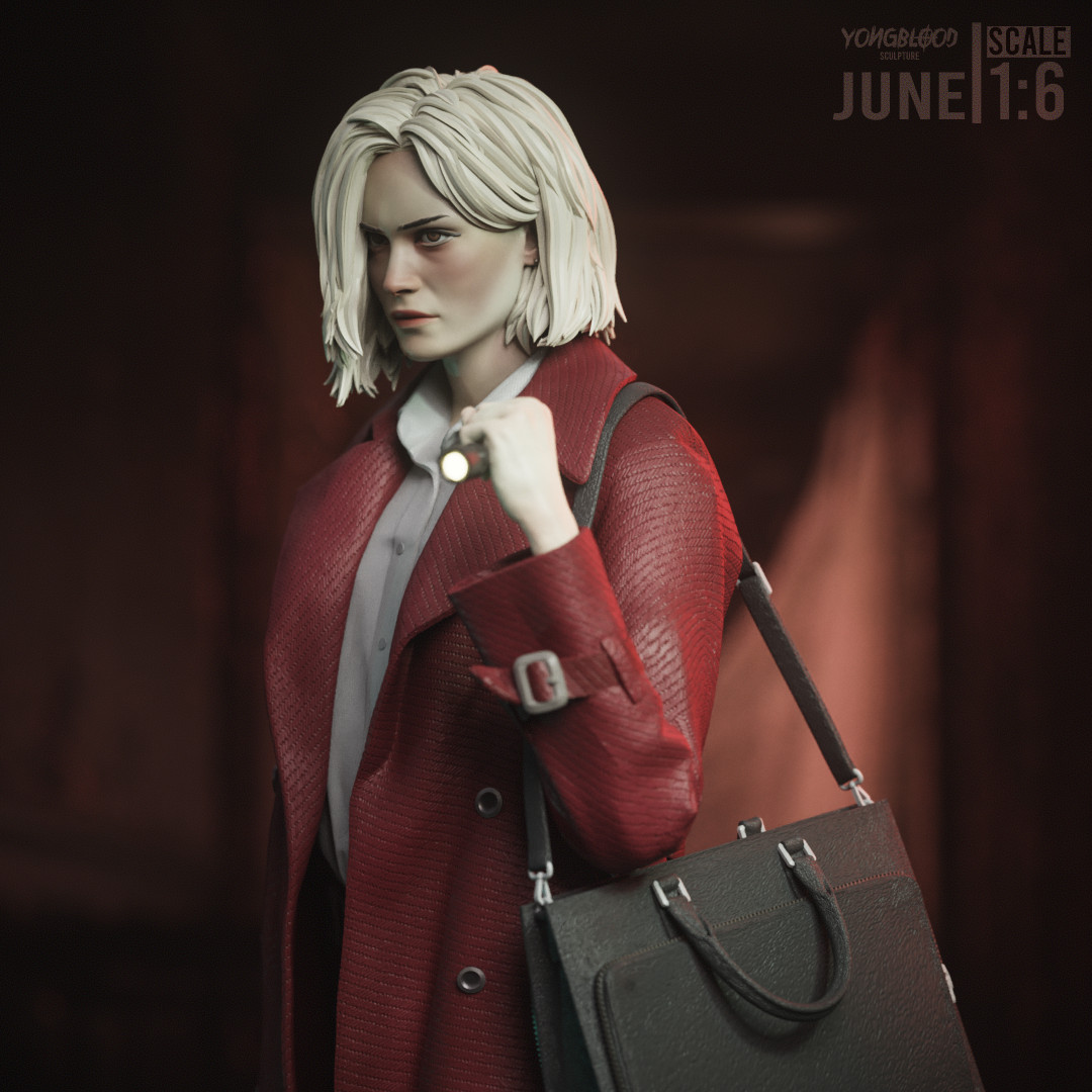 Alyssa Ashcroft Figurine Resident Evil Hand Painted Model / DIY Kit 17 pcs