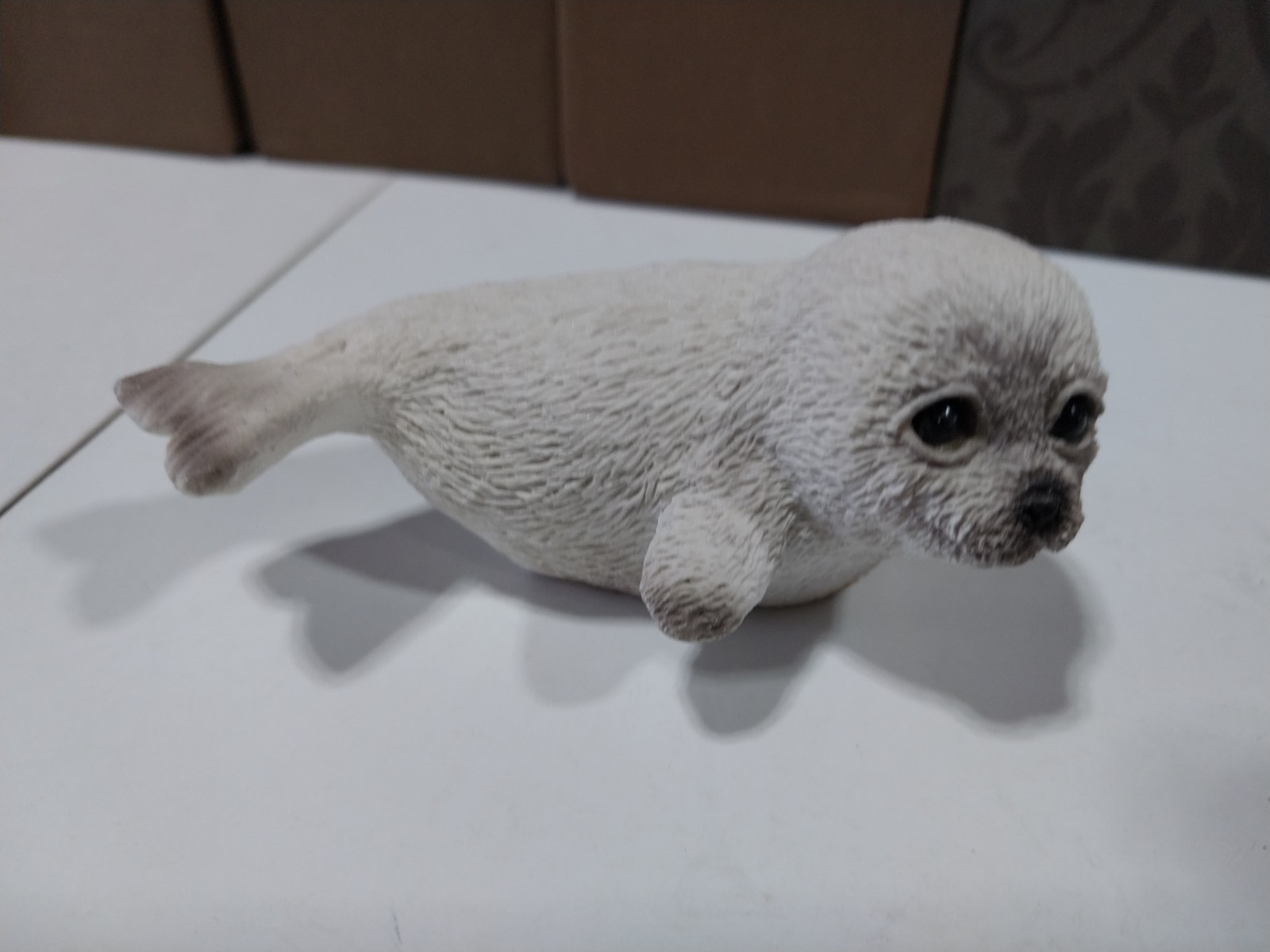 Stone Critters Baby Harp Seal Figurine