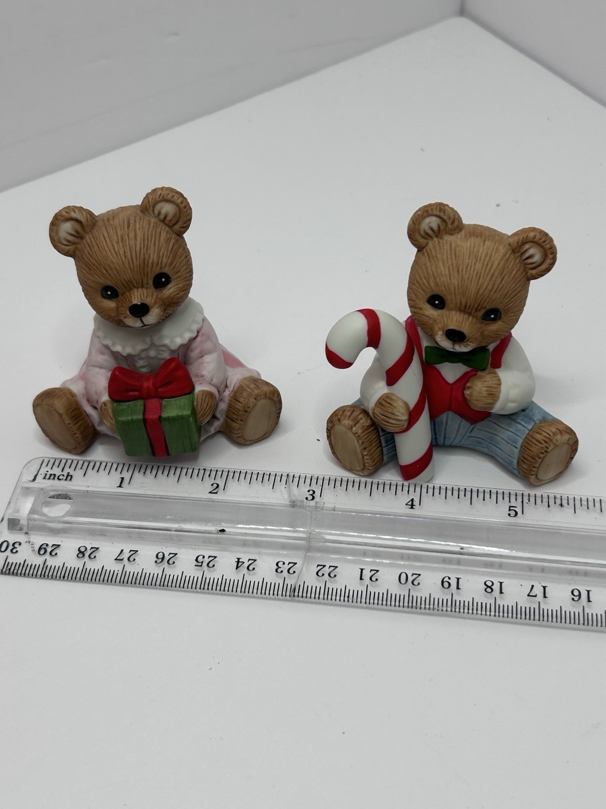 Home Interiors Christmas Bears – 2 PC Ceramic Set #5211