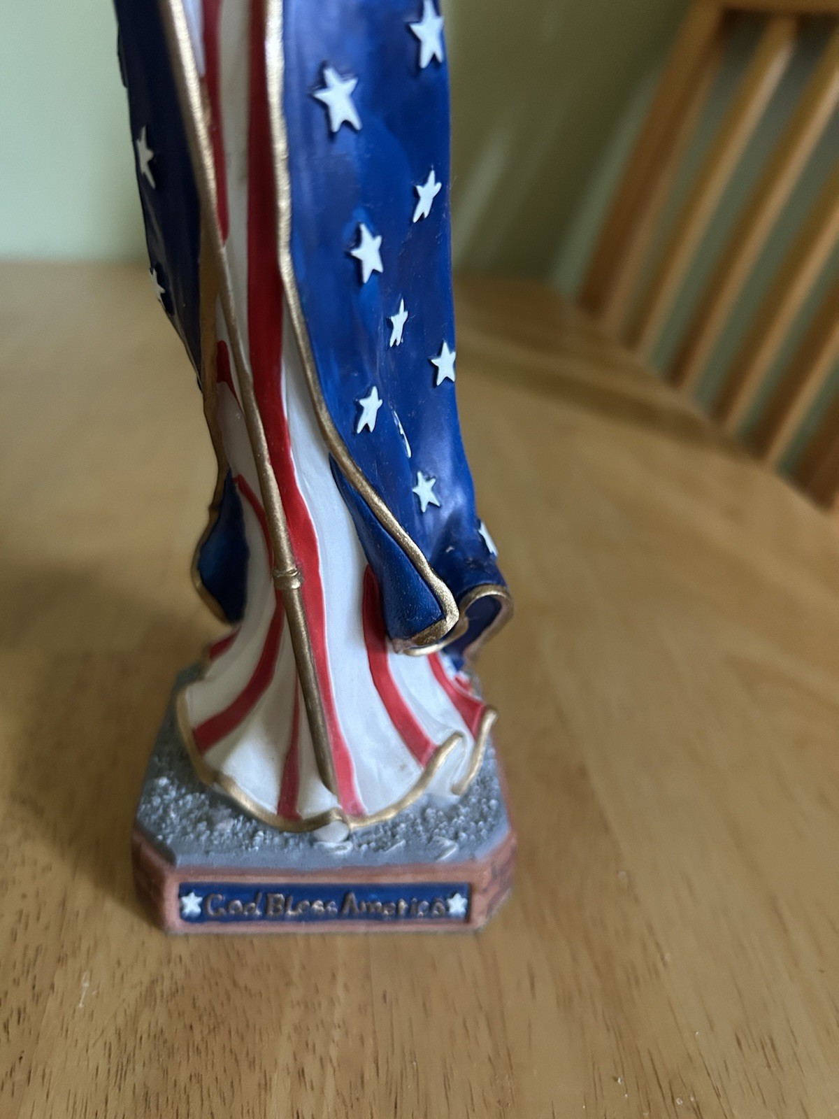 Lenox Lady Liberty Patriotic Figurine Flag Red White & Blue America 250