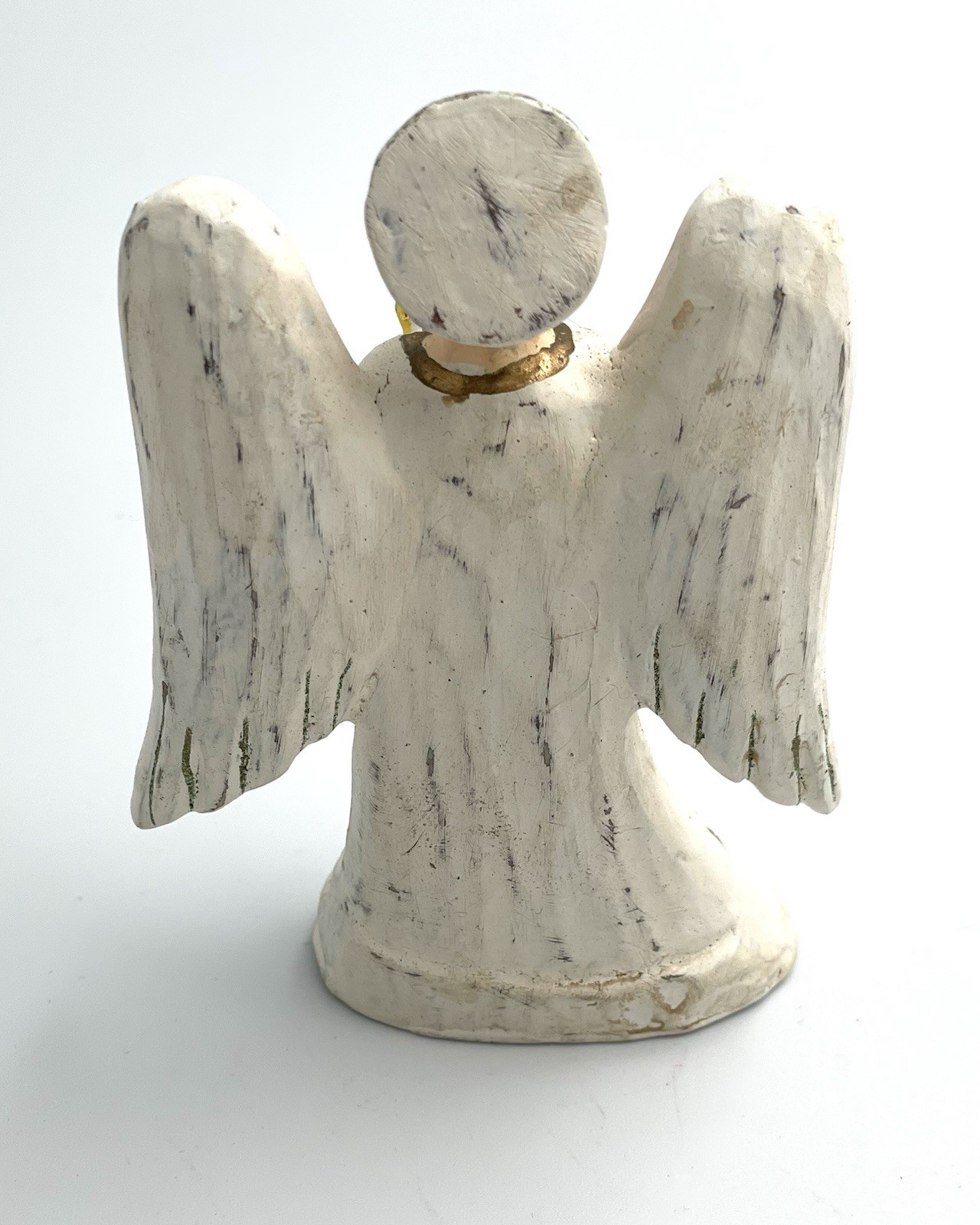 VTG Chalk-ware? Angel Made In Philippines 3.5” Tall Primitive Cottage Core C1-2