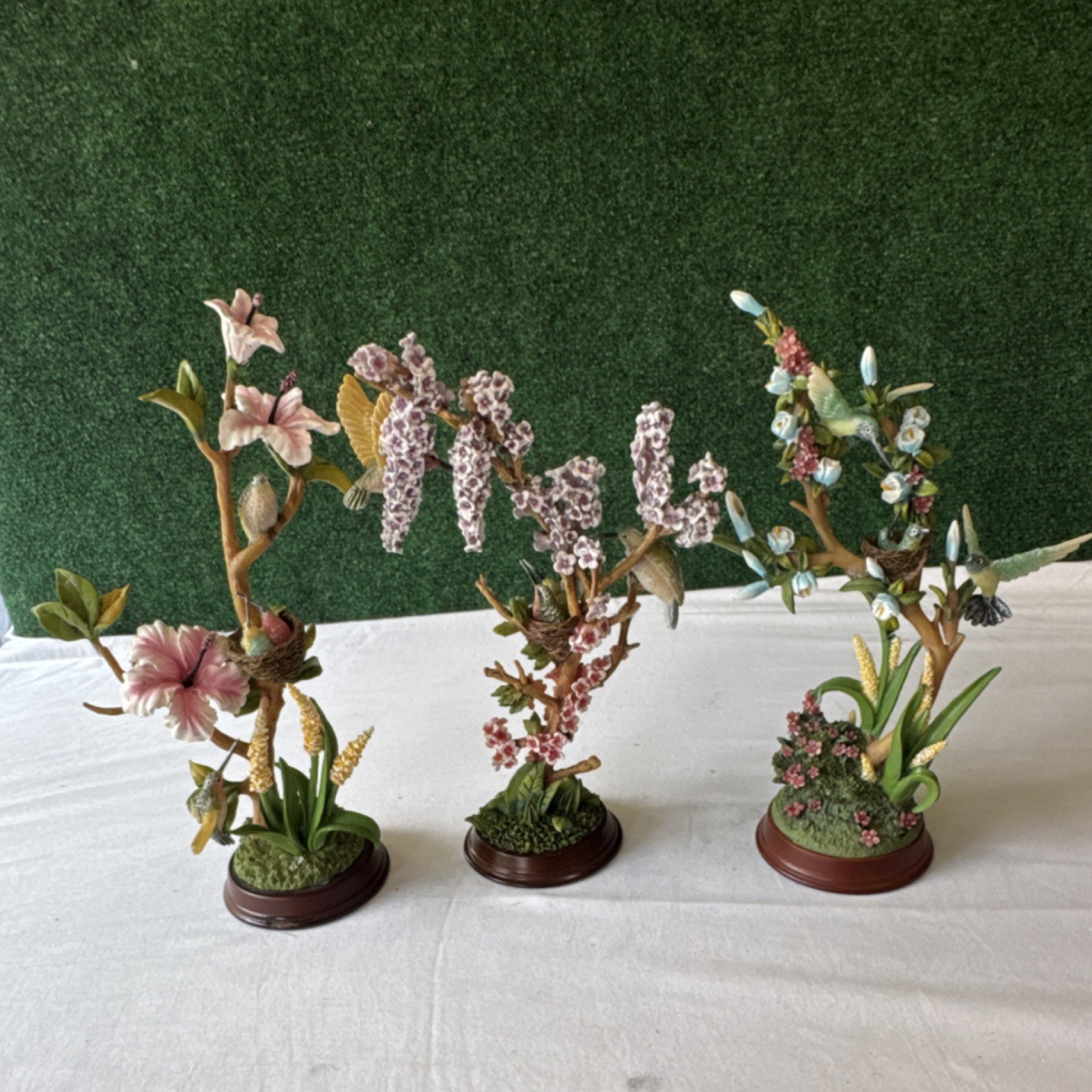 The Bradford Exchange Nature’s Tiniest Treasures Hummingbird Figurines Set of 3