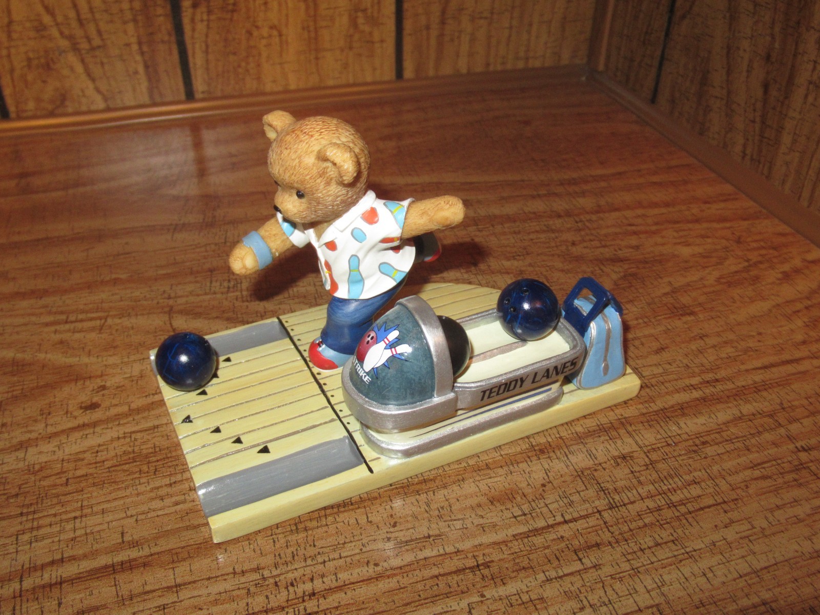 Faithful Fuzzies Teddy Lanes Collection Bowling Figurine