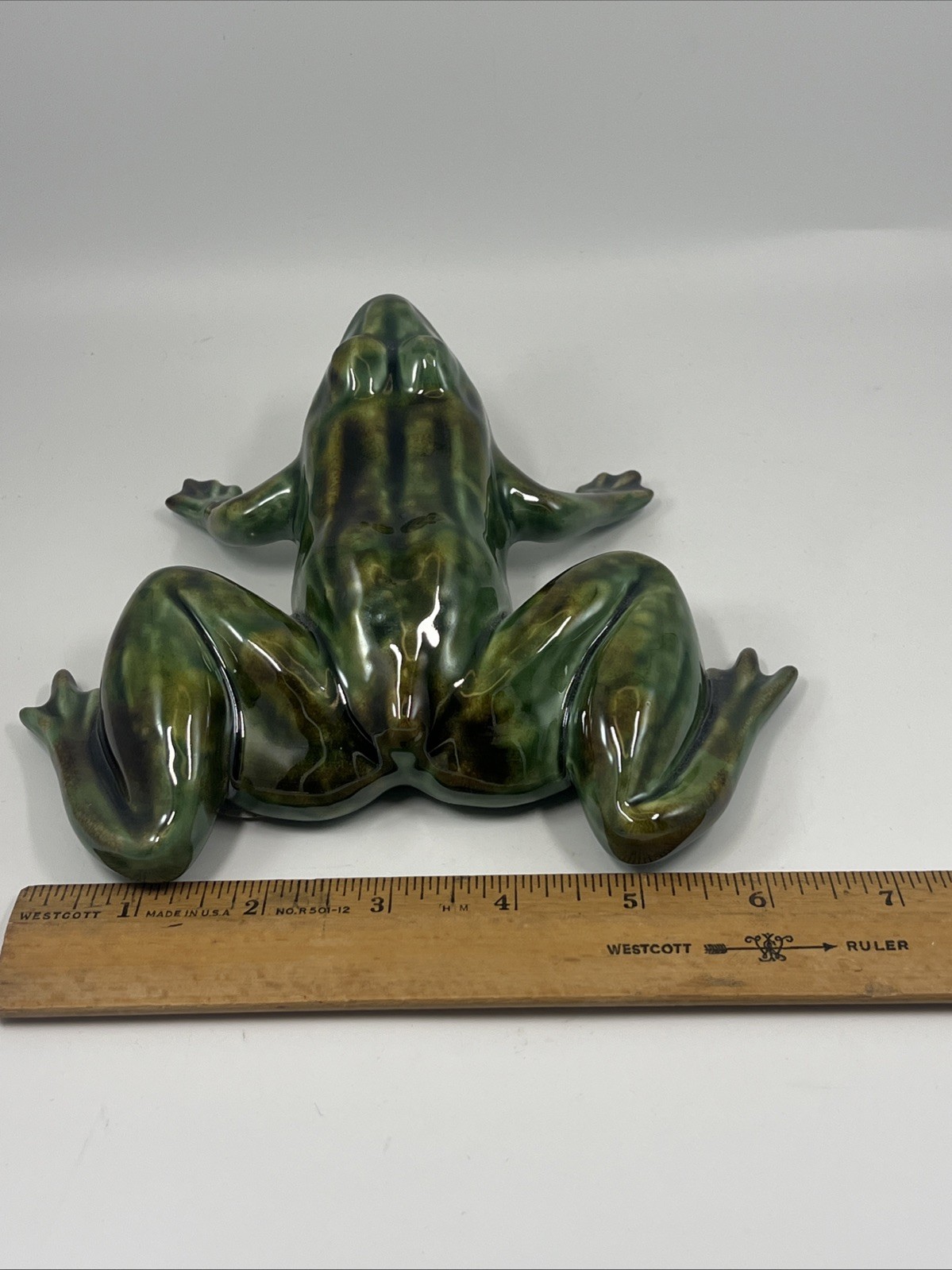 LUISA PAIXAO Portugal Ceramic Frog Realistic Hand Painted EXC
