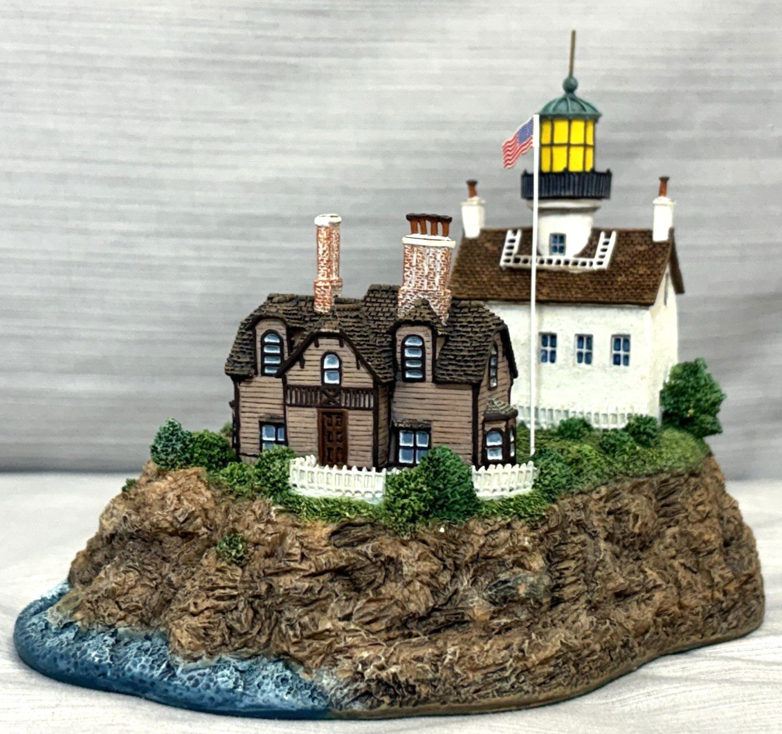 Danbury Mint Lost Alcatraz Island Lighthouse Sculpture California