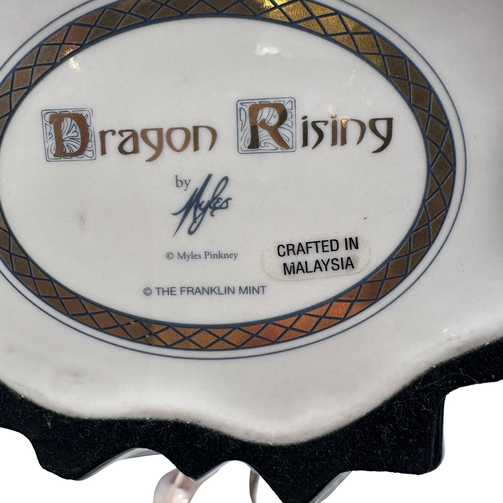 The Franklin Mint Dragon Rising Myles Pinkney Wizard Figurine READ FLAW
