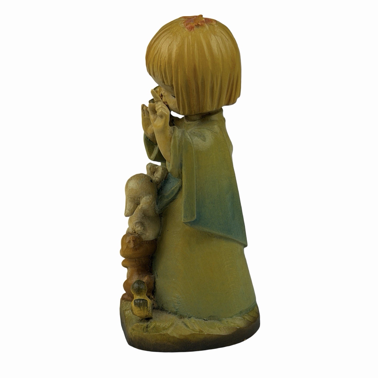 ANRI Italy Wood Carving Talk To The Animals Approx 6″
