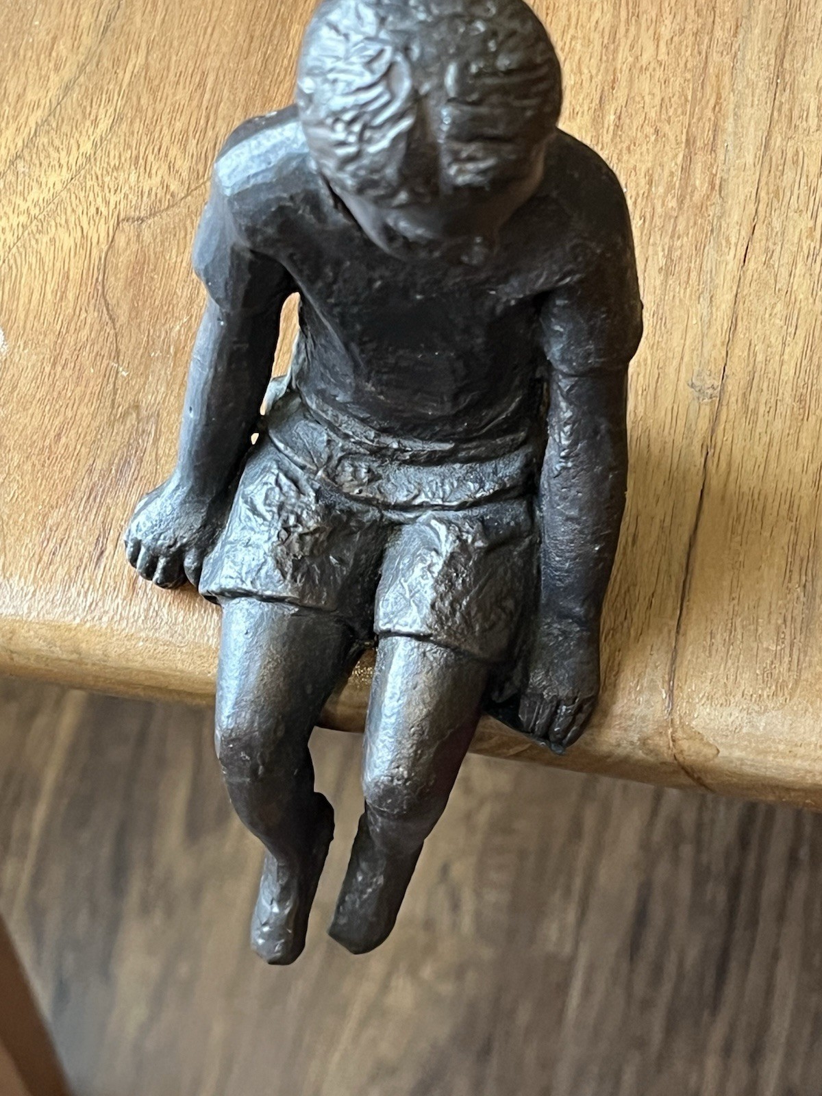 Boy Shelf Figurine Sculpture Cyan Design 03041 Iron Oiled Bronze 8.5 Inches
