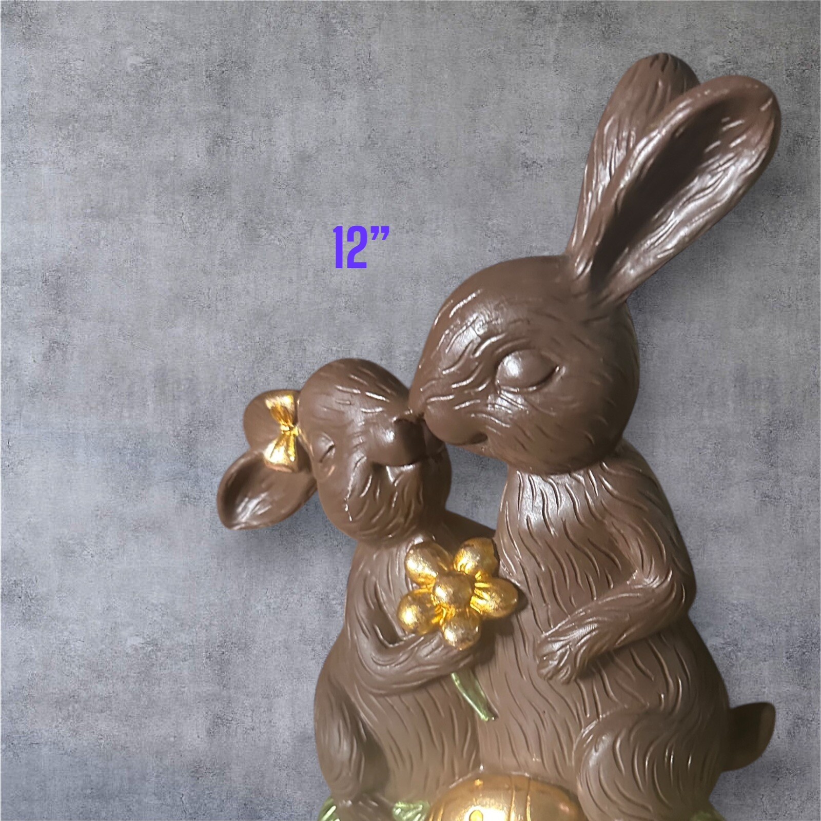 HARD2FIND Easter Chocolate bunnies Golden eggs statue figurine Martha Stewart