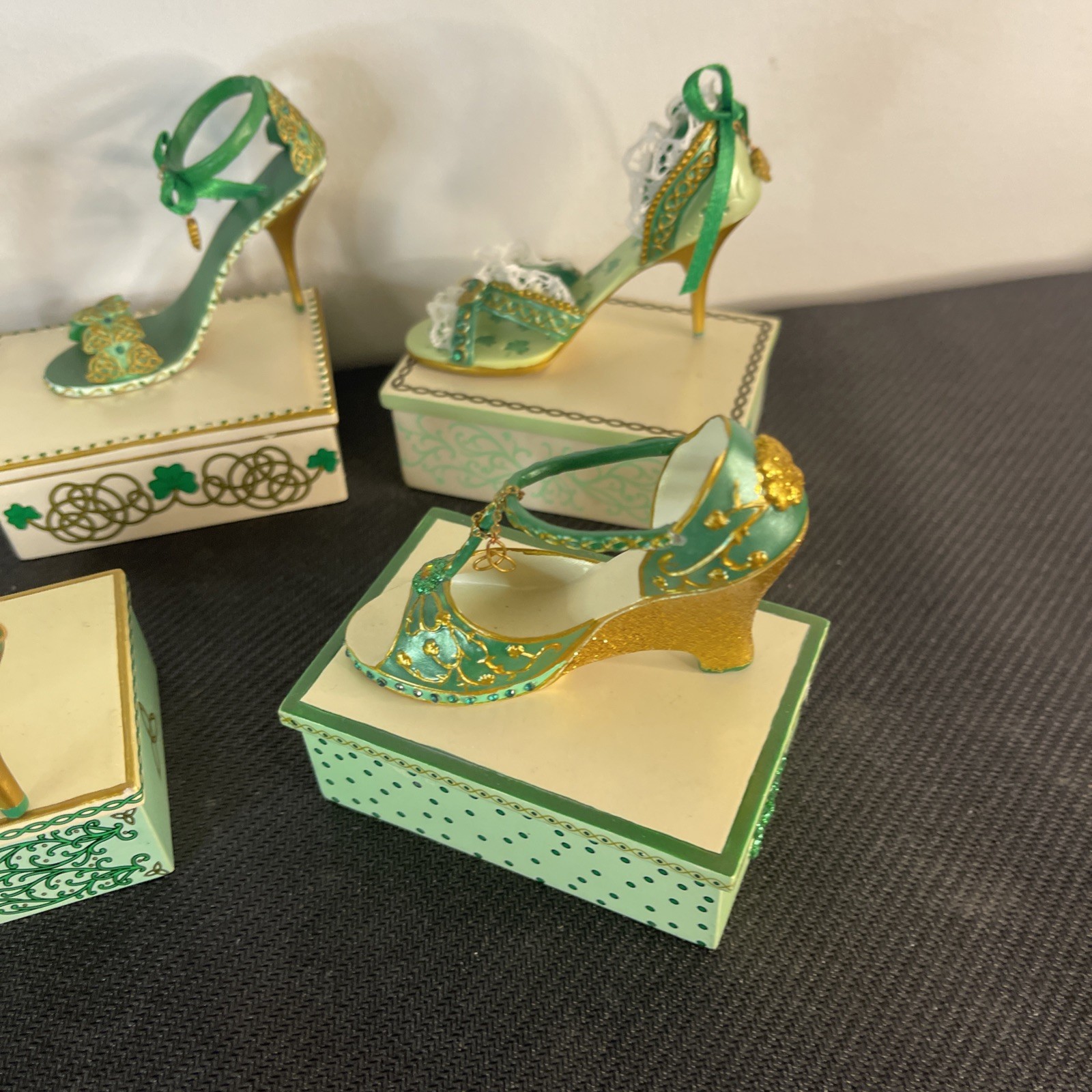 Lot Of 5 Hamilton Irish Blessings Shoe Collection! Great Collectible Lot!