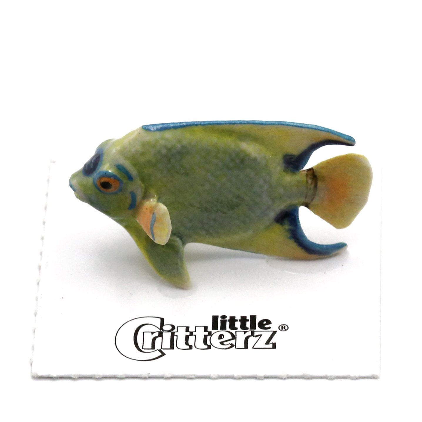Little Critterz Fish – Angelfish Figurine “Queen” – Miniature Porcelain Figurine