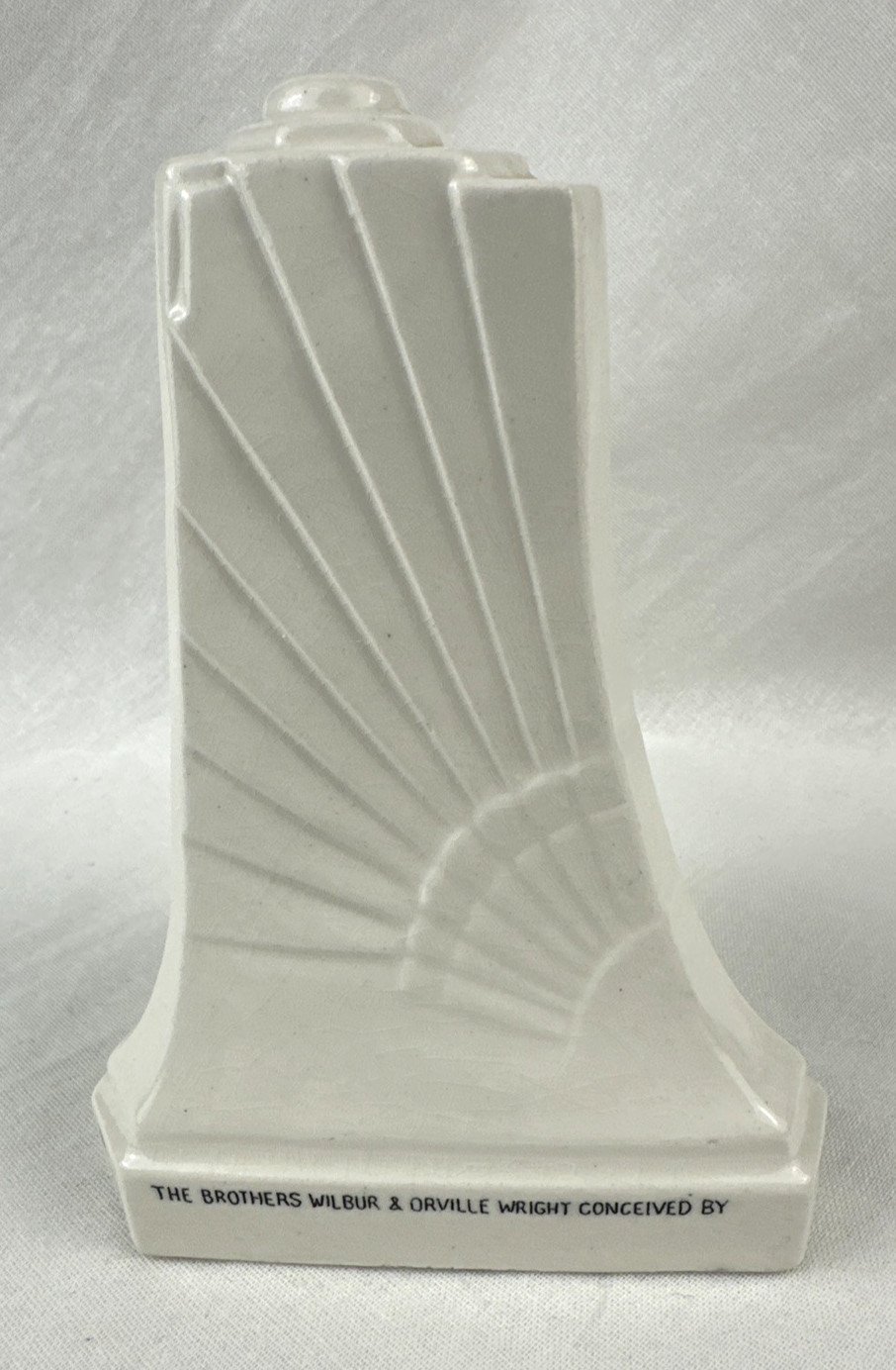 Vintage Wilbur & Orville Wright Monument Mini Replica Figurine, Japan, Free Ship