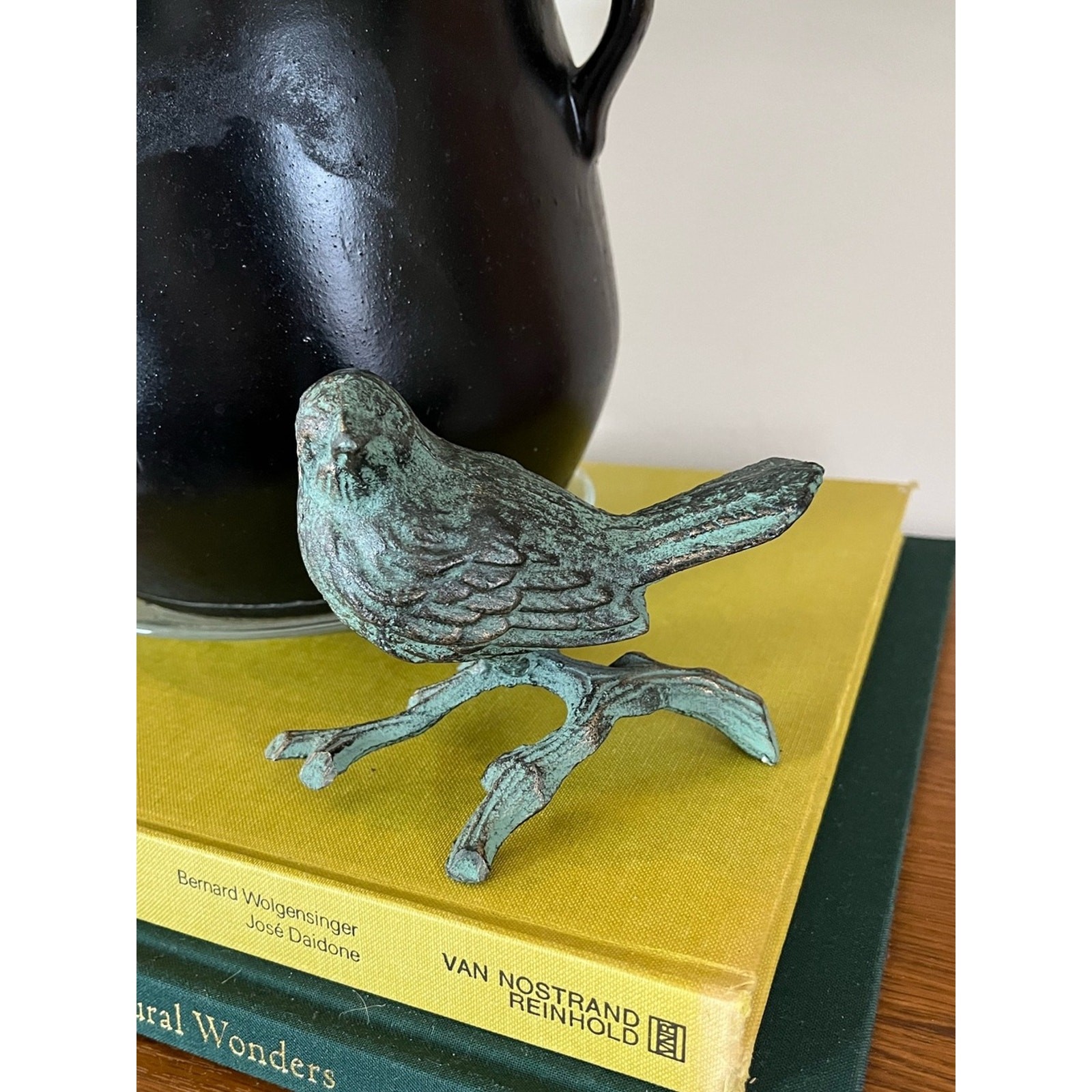 Cast Iron Metal Bird on a Branch
