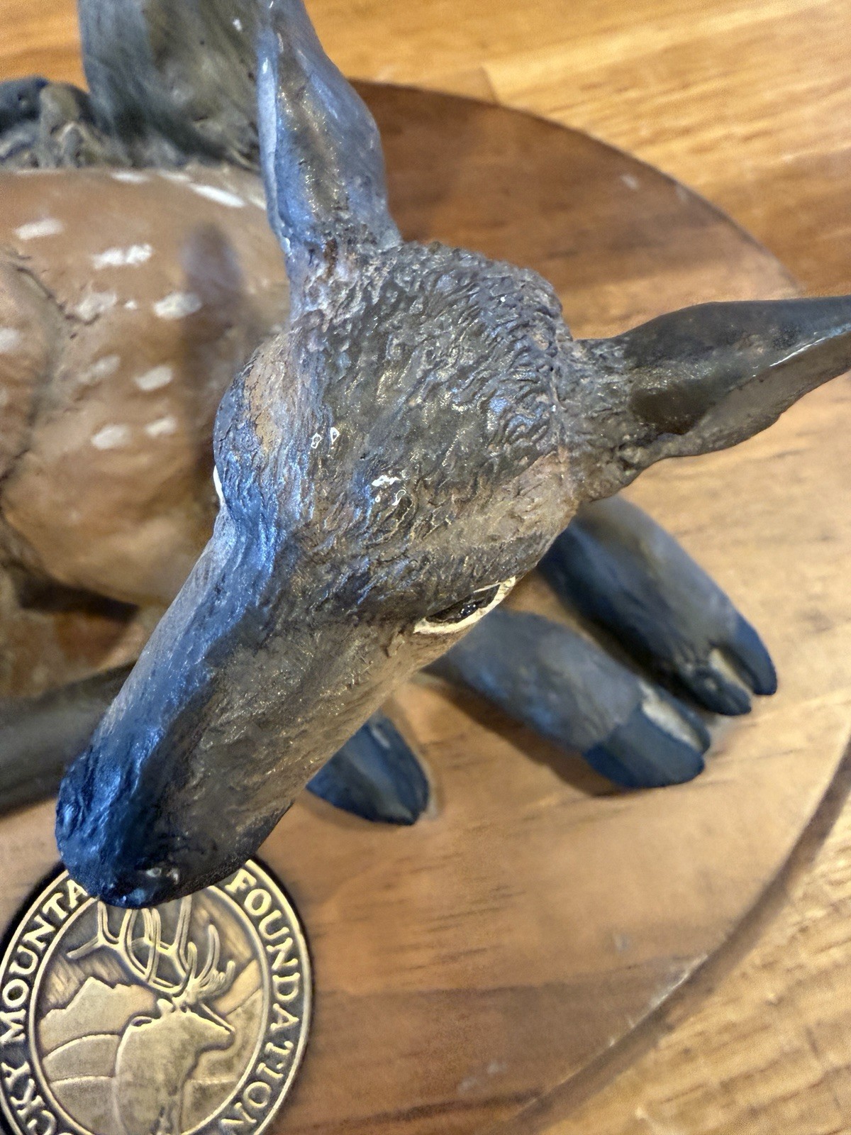 RARE BIG SKY Carvers Baby Elk “Rocky Mountain Elk Foundation” by Glenn Swanson