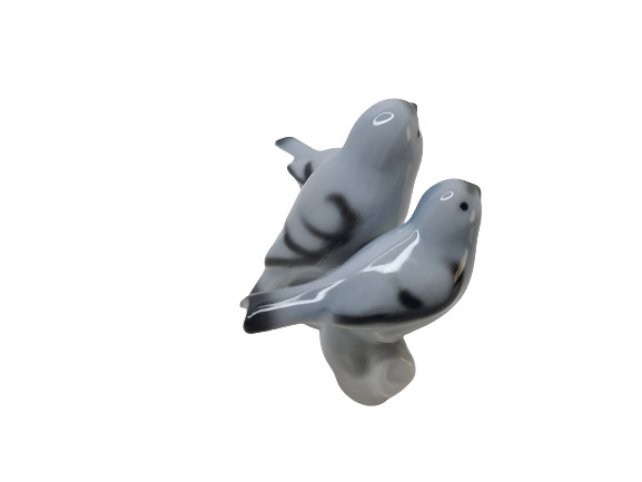 Gerald Porzellan Porcelain 3 Birds Figurine Germany Apx 3.5in X 2.25in
