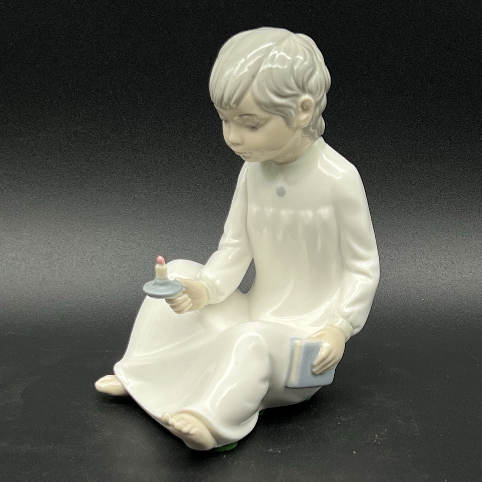 Vintage Zaphir By Lladro Boy With Candle 6.25” Made In Spain