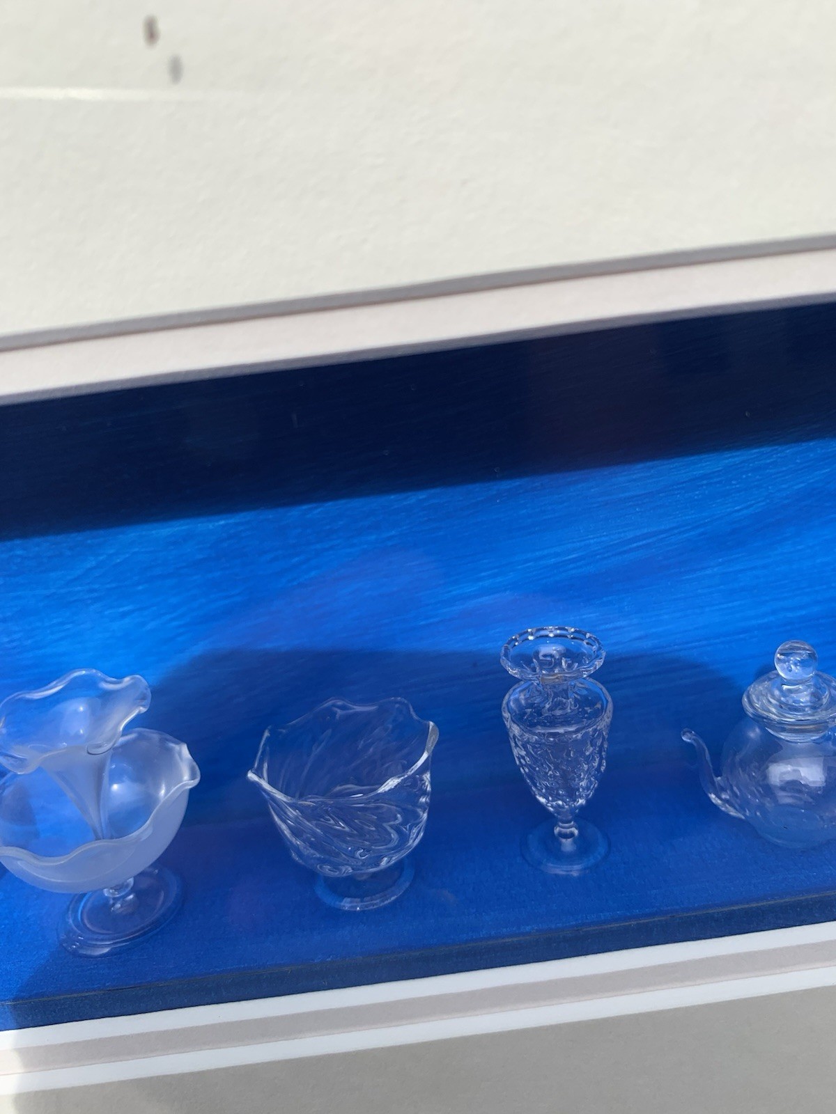 Miniature Christine Schukow Originals Art Glass Collection Framed Box New York