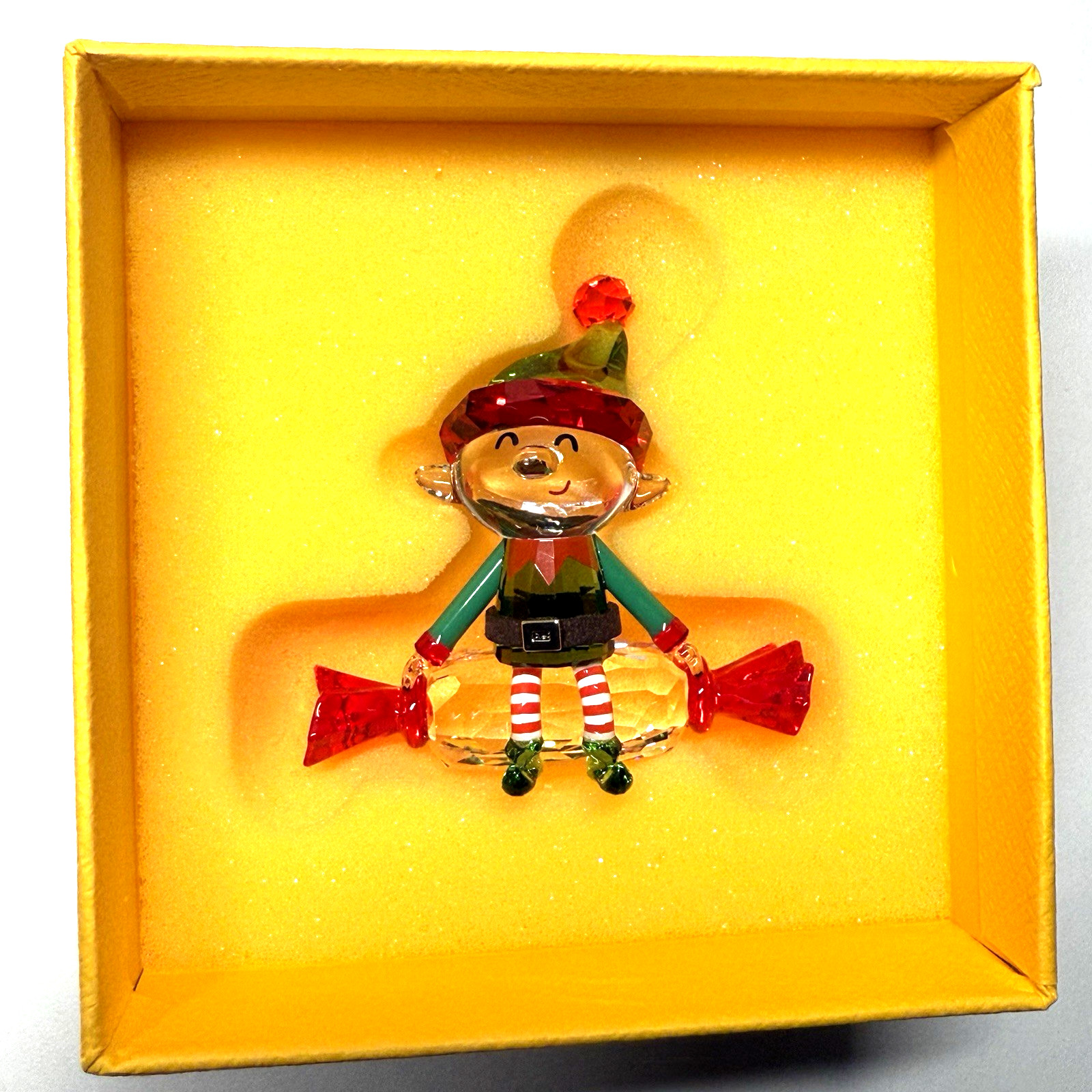 Swarovski Holiday Cheers Dulcis Elf Crystal Figurine 5655435 Christmas Elf