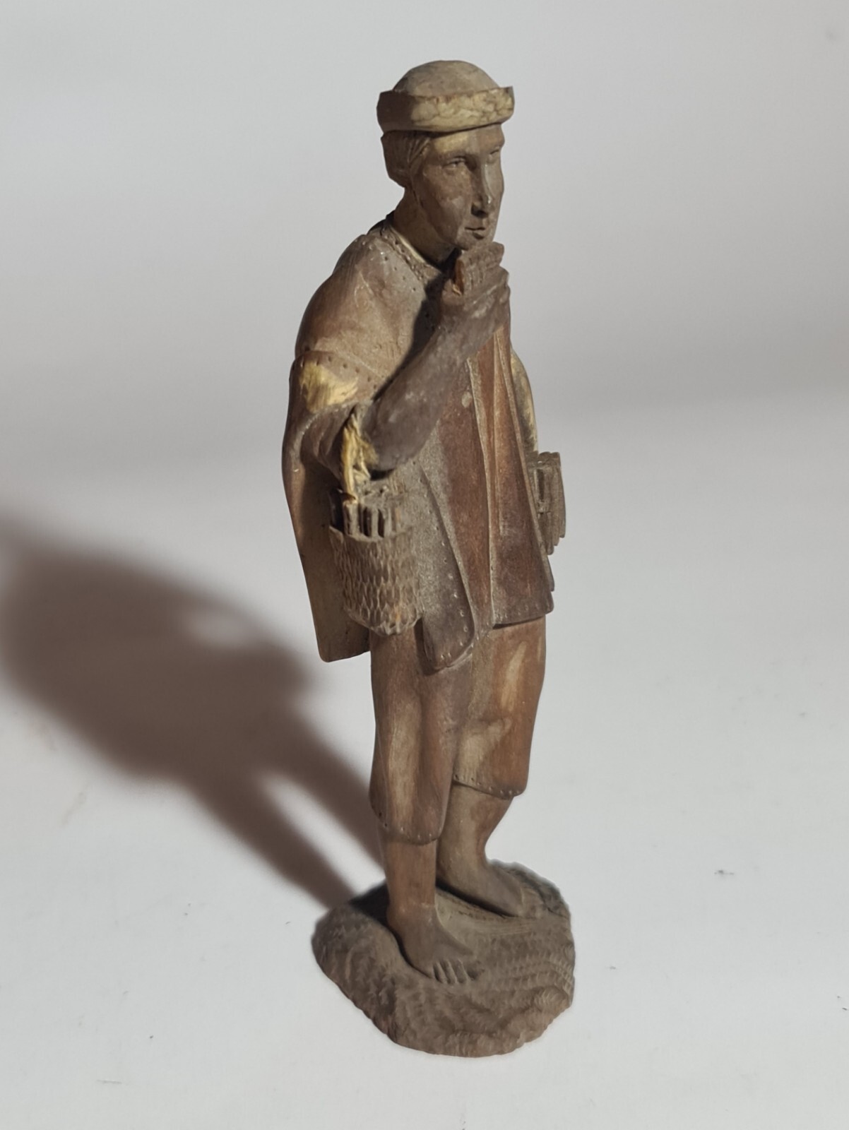 Antique Hand-Carved Biedermeier Figure – 1850s
