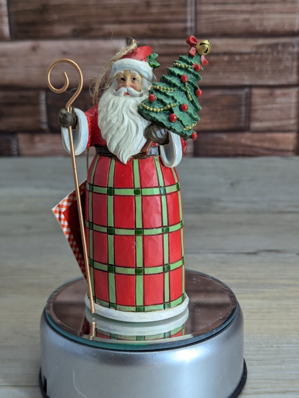 Jim Shore 2020 Enesco Country Living Santa with Tree Ornament 4.5″ 6007451