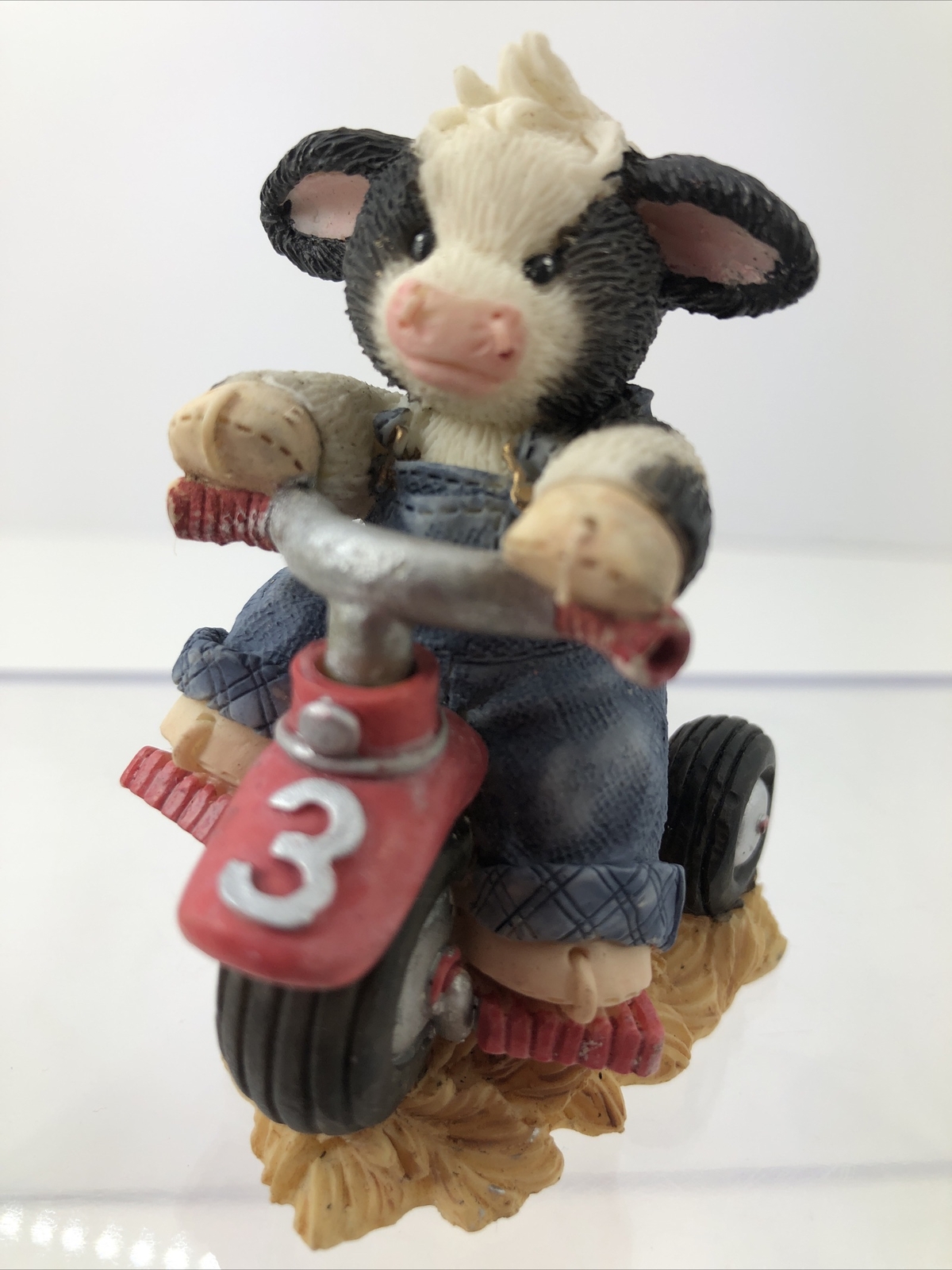 MARY’S MOO MOOS Enesco 1997 AGE 3 “WHEE I’M THREE!” FIGURINE 319147 #546.