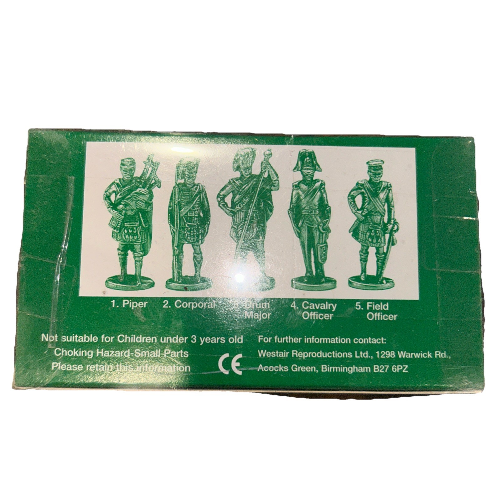 Westair of The United Kingdom Pewter Scottish Military Figures Set Of 5 Vintage