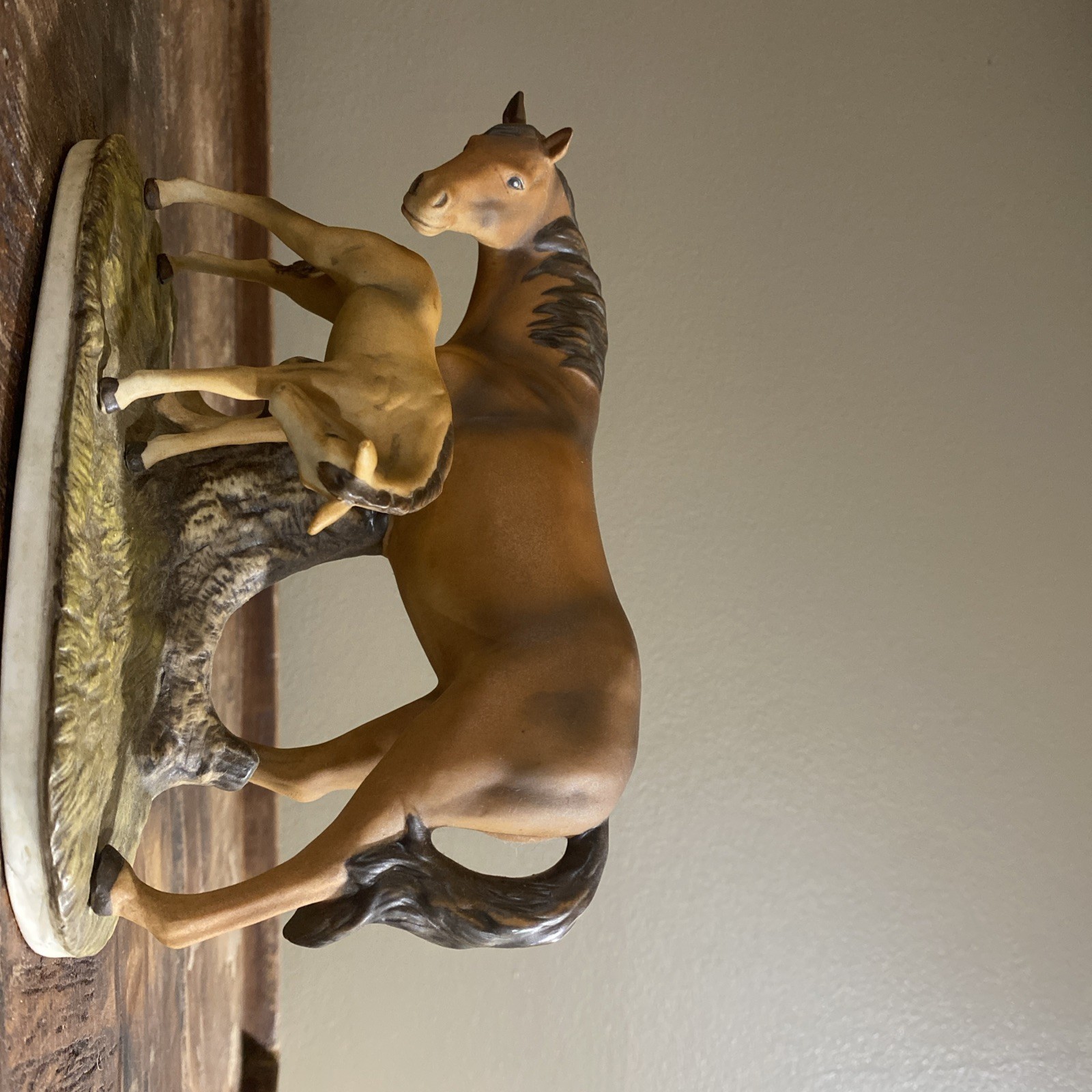 Masterpiece by Homco Horse and Foal Vintage 1979