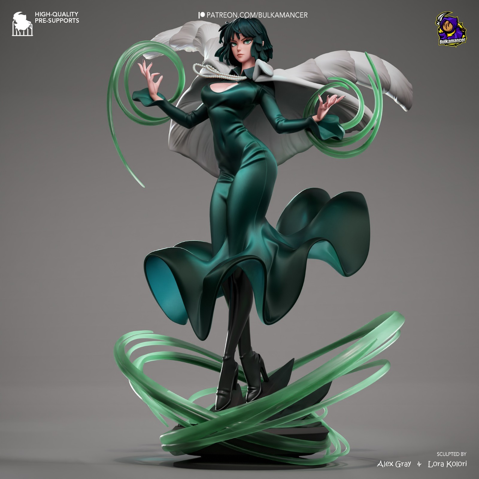 Fubuki – One-Punch Man 1/8 Scale Statue 3D Print Model Kit Unpainted