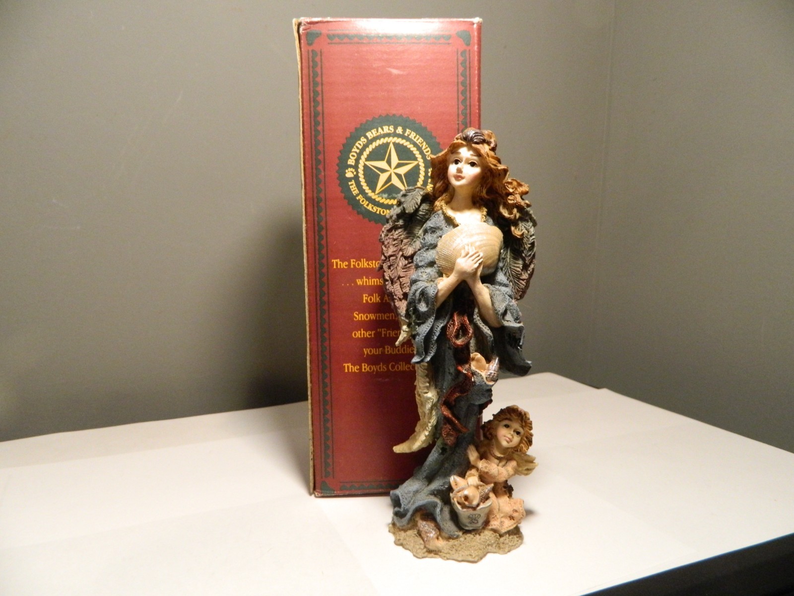 Boyds Bear & Friends Folk Stone Oceania Ocean Angel