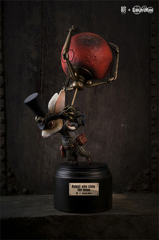 Manas Studio 镰田光司 Rabbit Who Stole The Moon Painted Model Limited Statue New