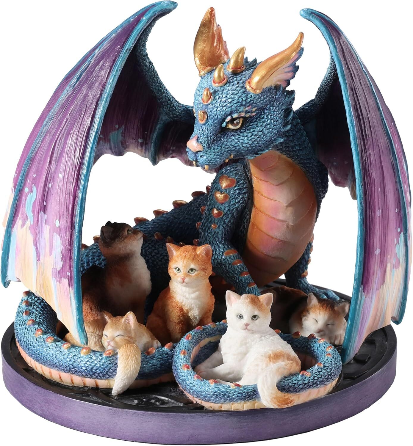 Veronese Design 5 1/8 Inch Foster Family by Selina Fenech Iridescent Dragon