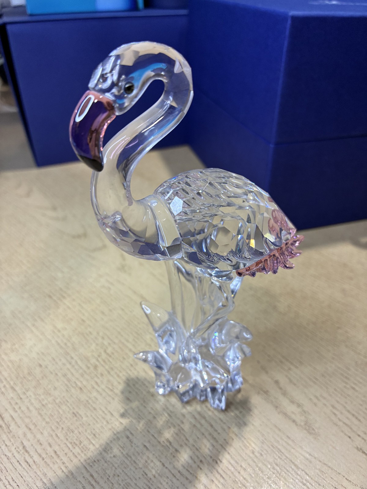 Swarovski Crystal 289733 Flamingo Clear with Pink Retired MIB