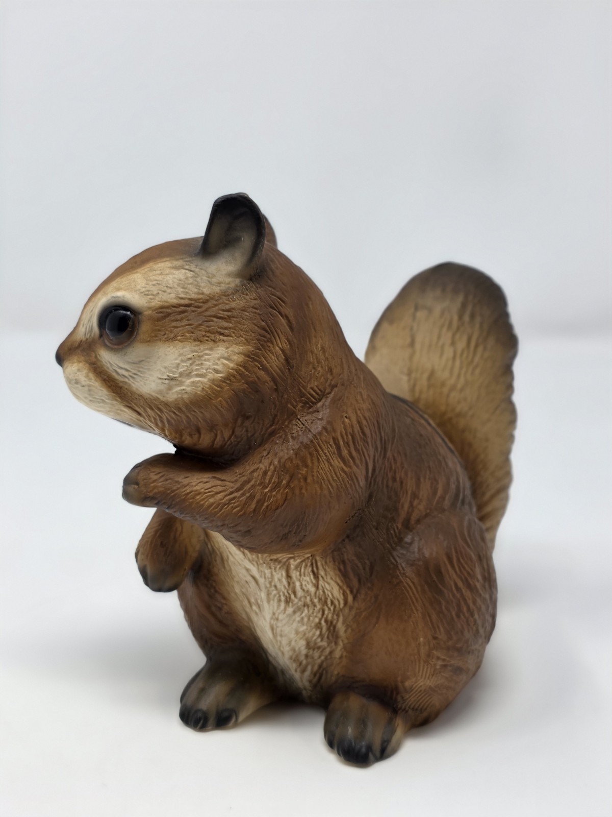 Vintage UCGC Japan Ceramic Chipmunk Figurine Eating Acorn Woodland Animal Decor