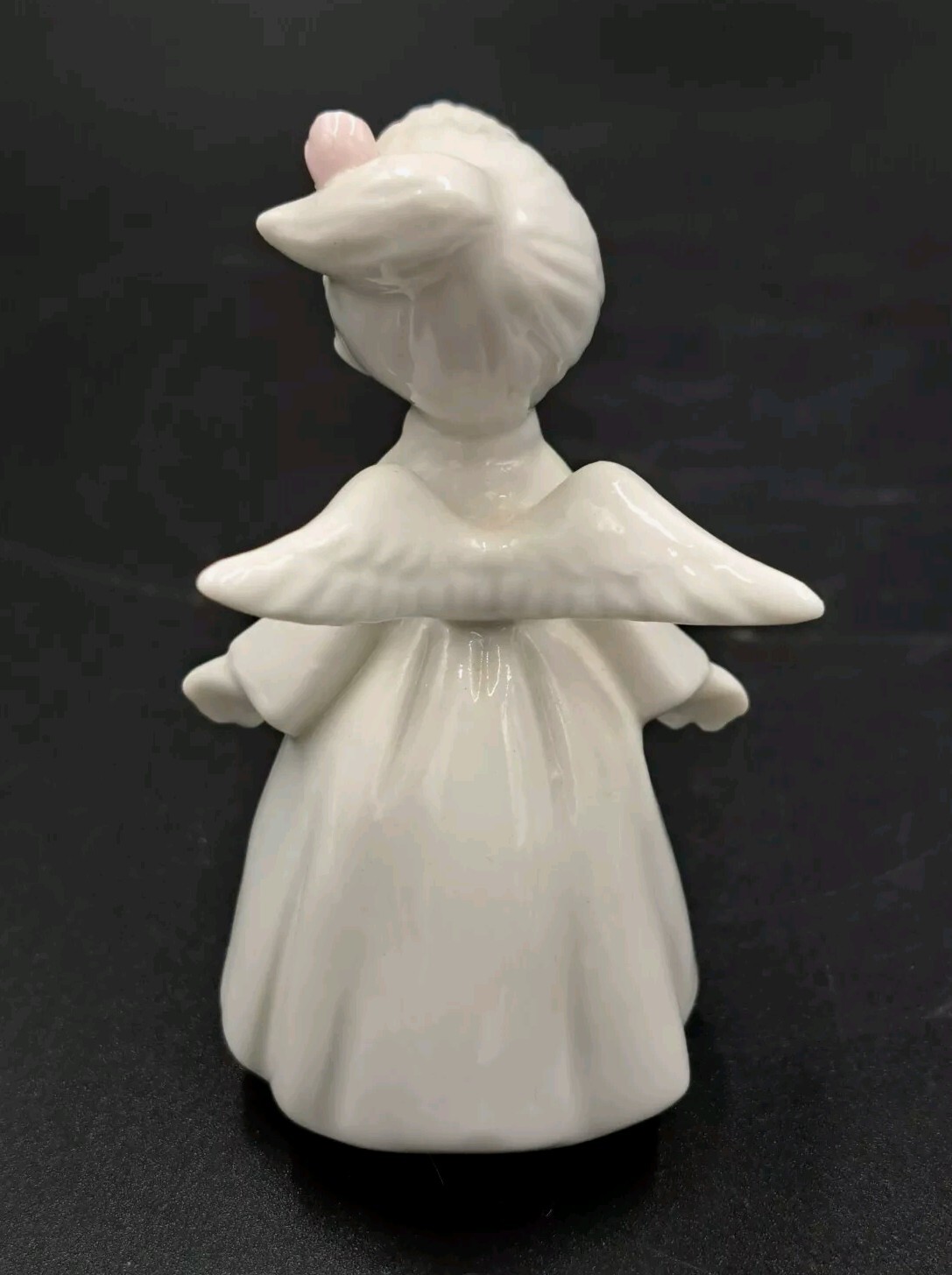 Vintage SCHMIDT BROS KISSING ANGEL Figurine Porcelain Girl Enesco 3″ Christmas