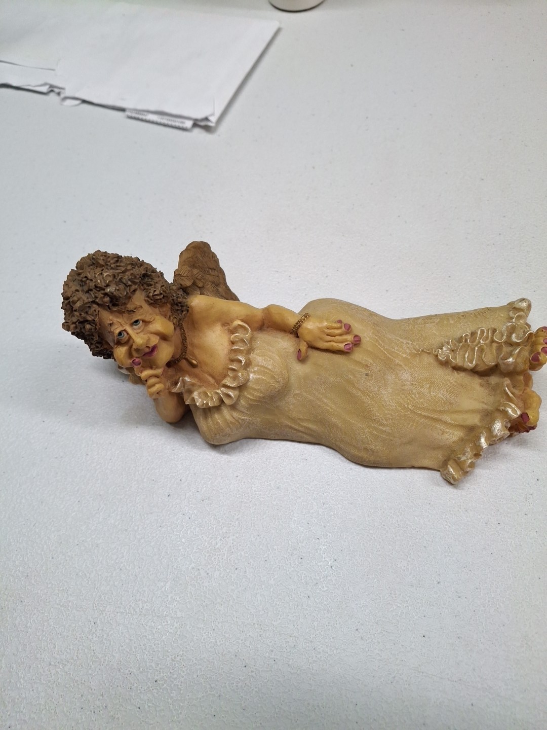 THELMA PIN-UP ANGEL ~ Resin ~ 7.5” x 3” ~ Very Beautiful ~ VGC ~